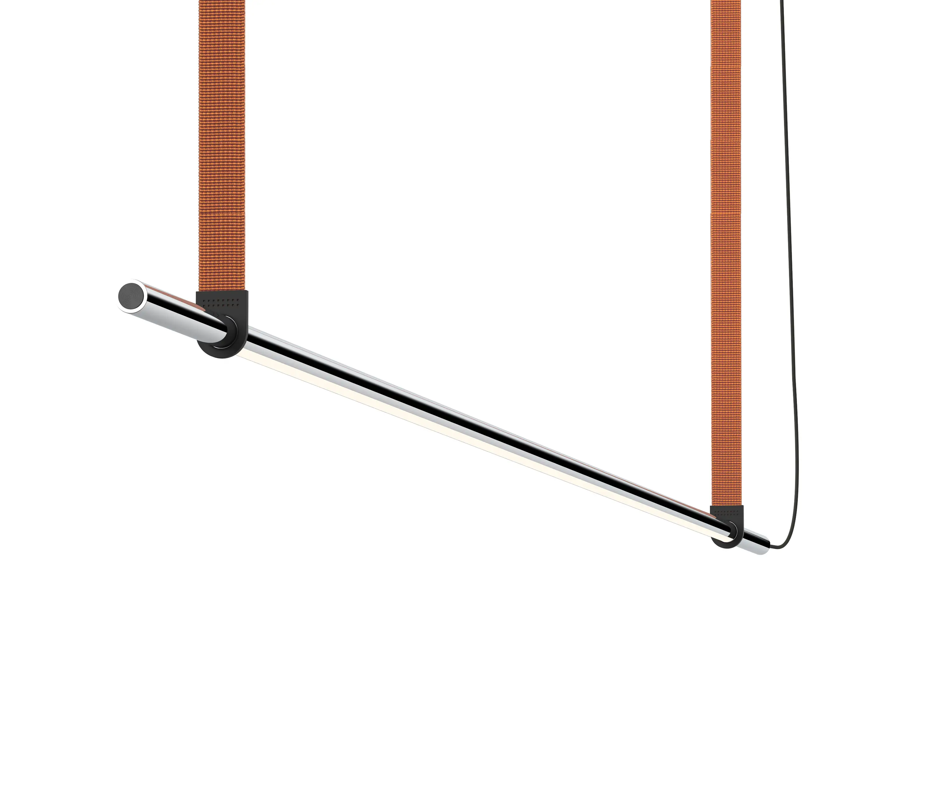 Pablo - T.O Pendant 2 Stack Chrome+Burnt Orange Webbing