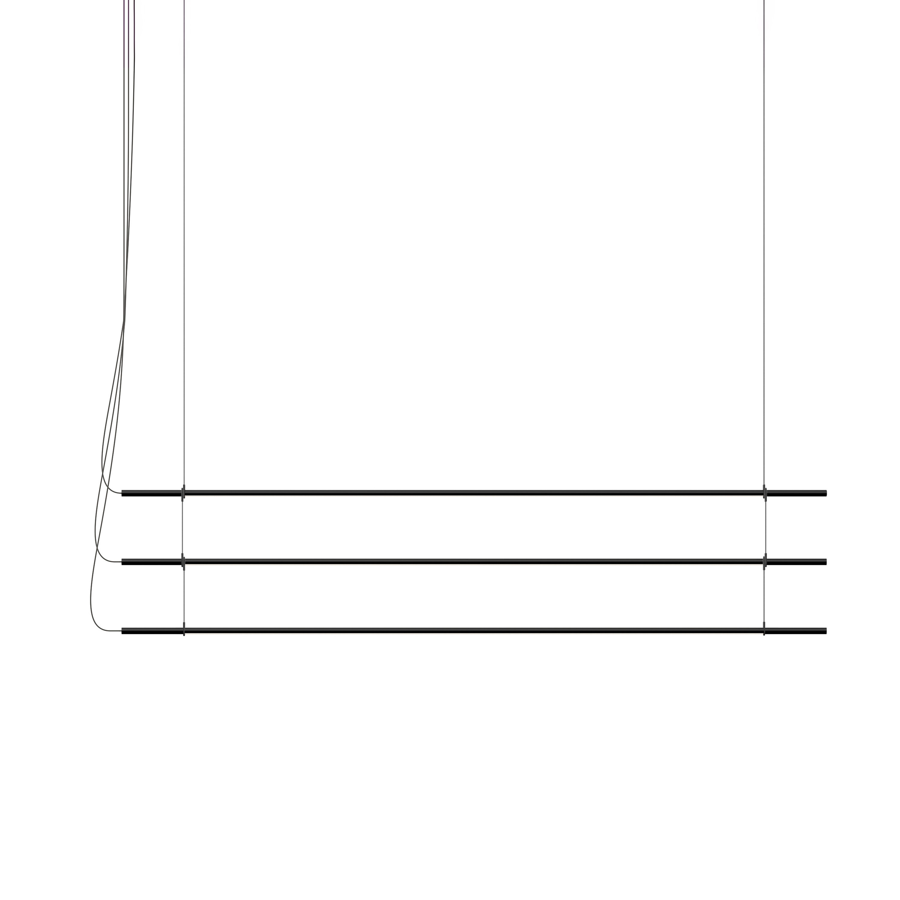 T.O Pendant 3 Stack Matte Black+Graphite Webbing