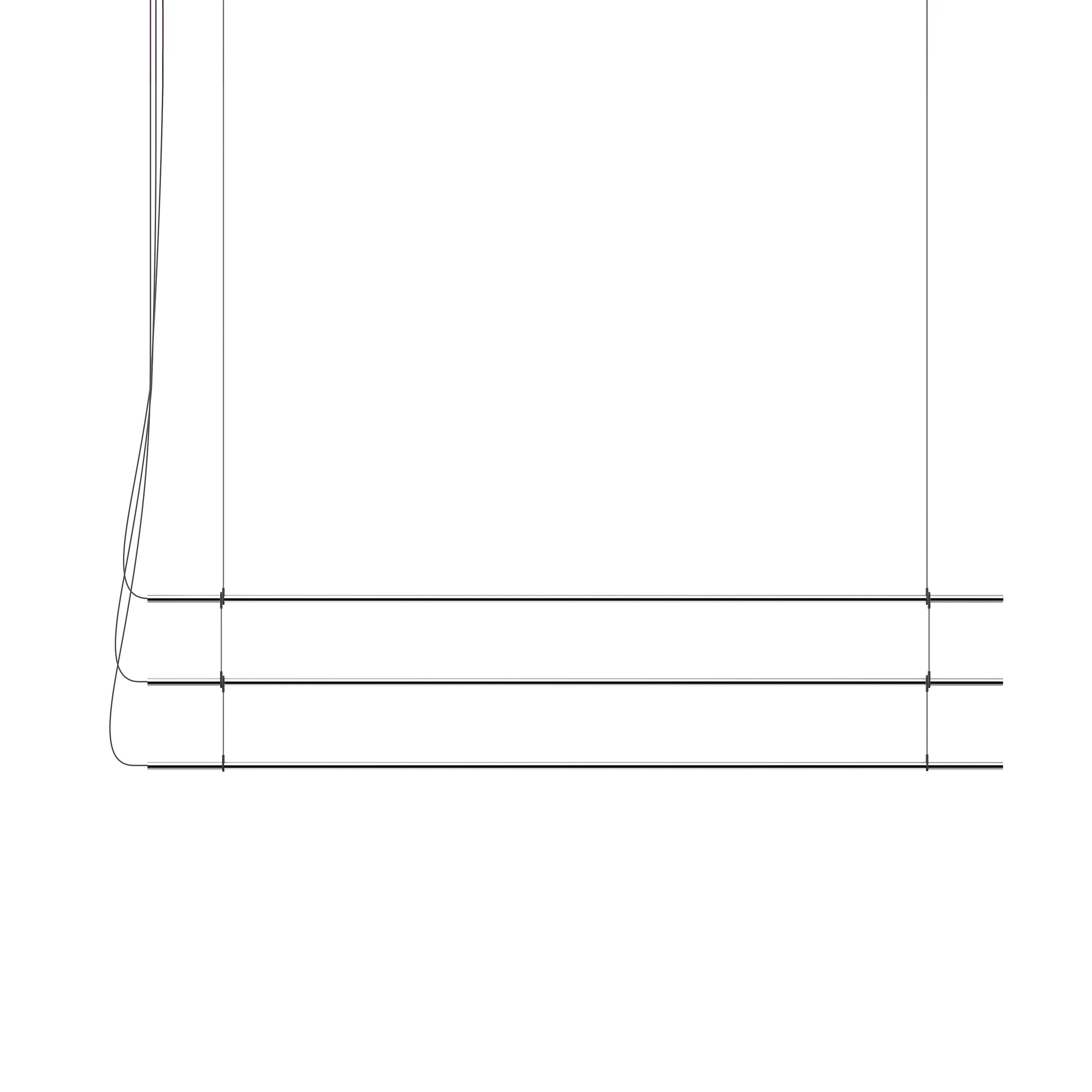 T.O Pendant 3 Stack Chrome+Light Grey Webbing