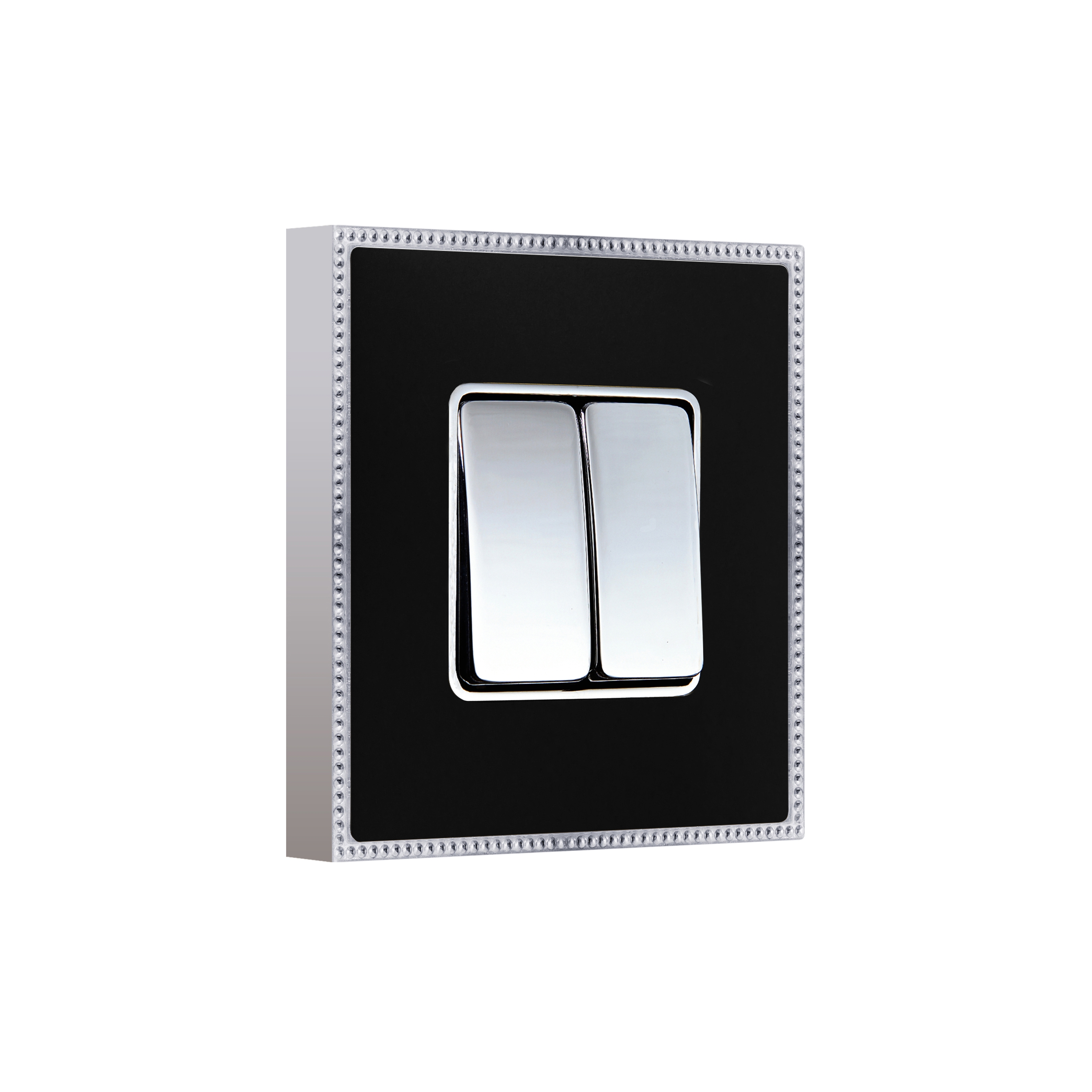 Display product New Belle Époque Metal | Double Push-Button Switch from manufacturer FEDE