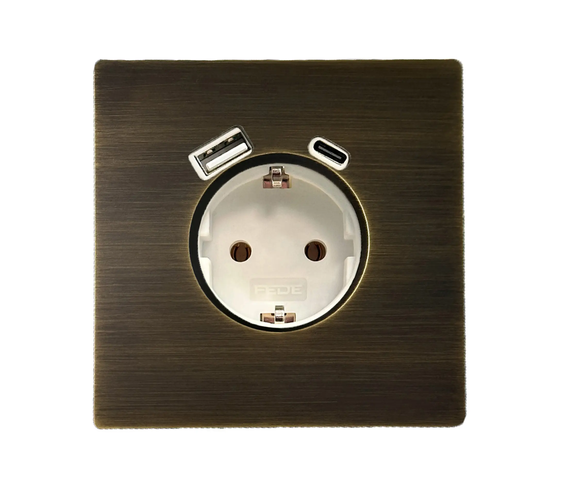 FEDE - Twenty | Schuko plug with USB Type A/C connections