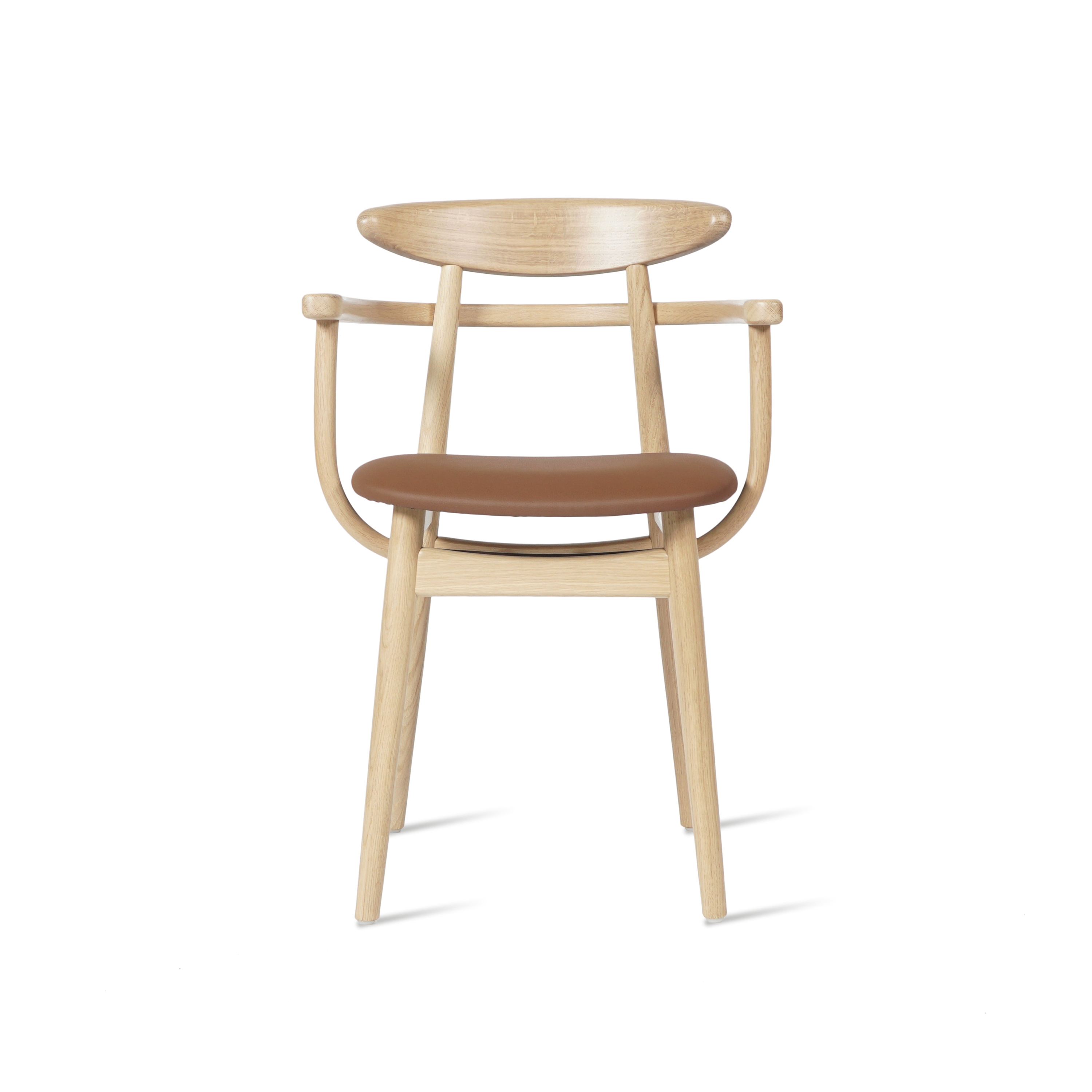 Atelier N/7 Teo oak dining armchair upholstered
