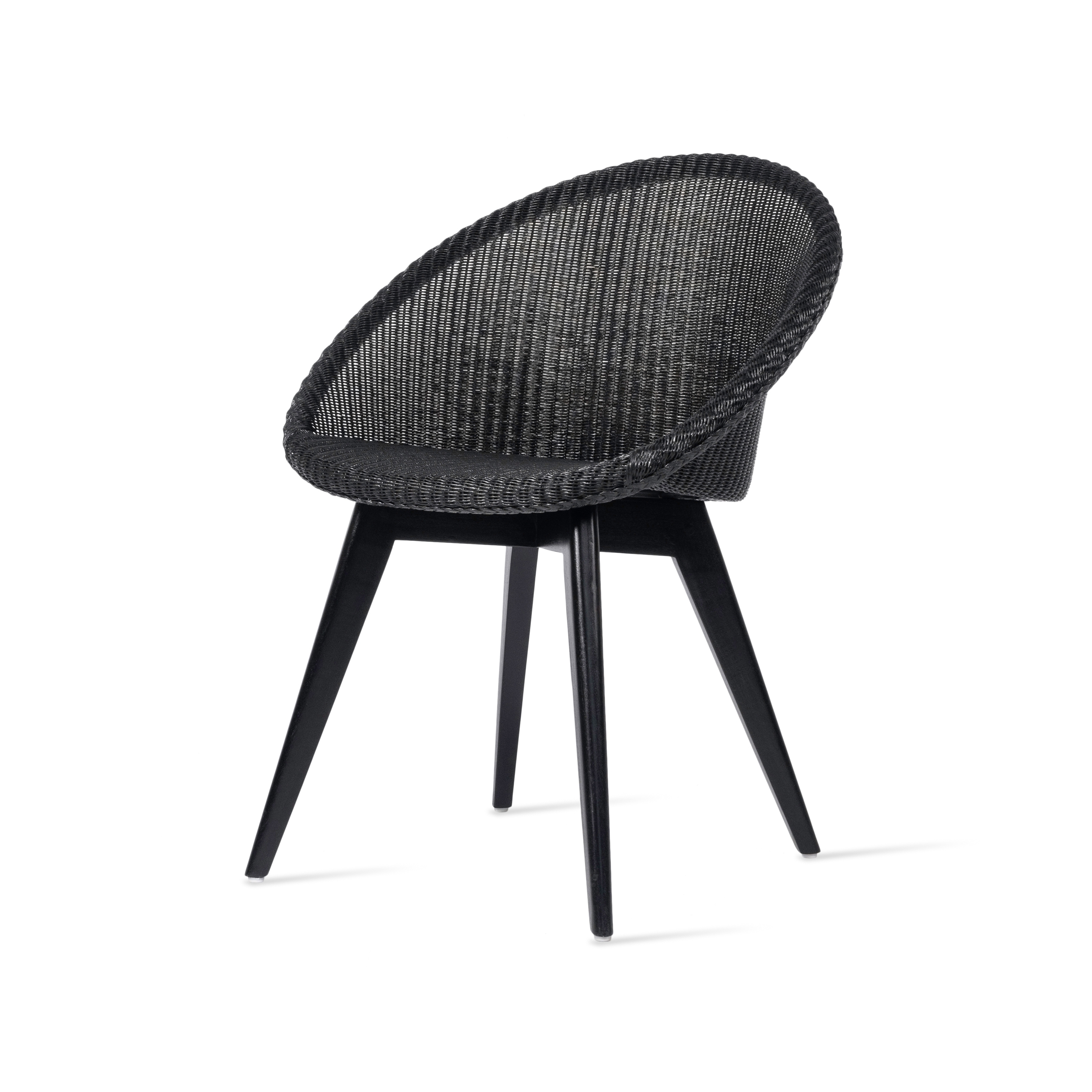 Afficher le produit Joe dining chair black wood base du fabricant Vincent Sheppard