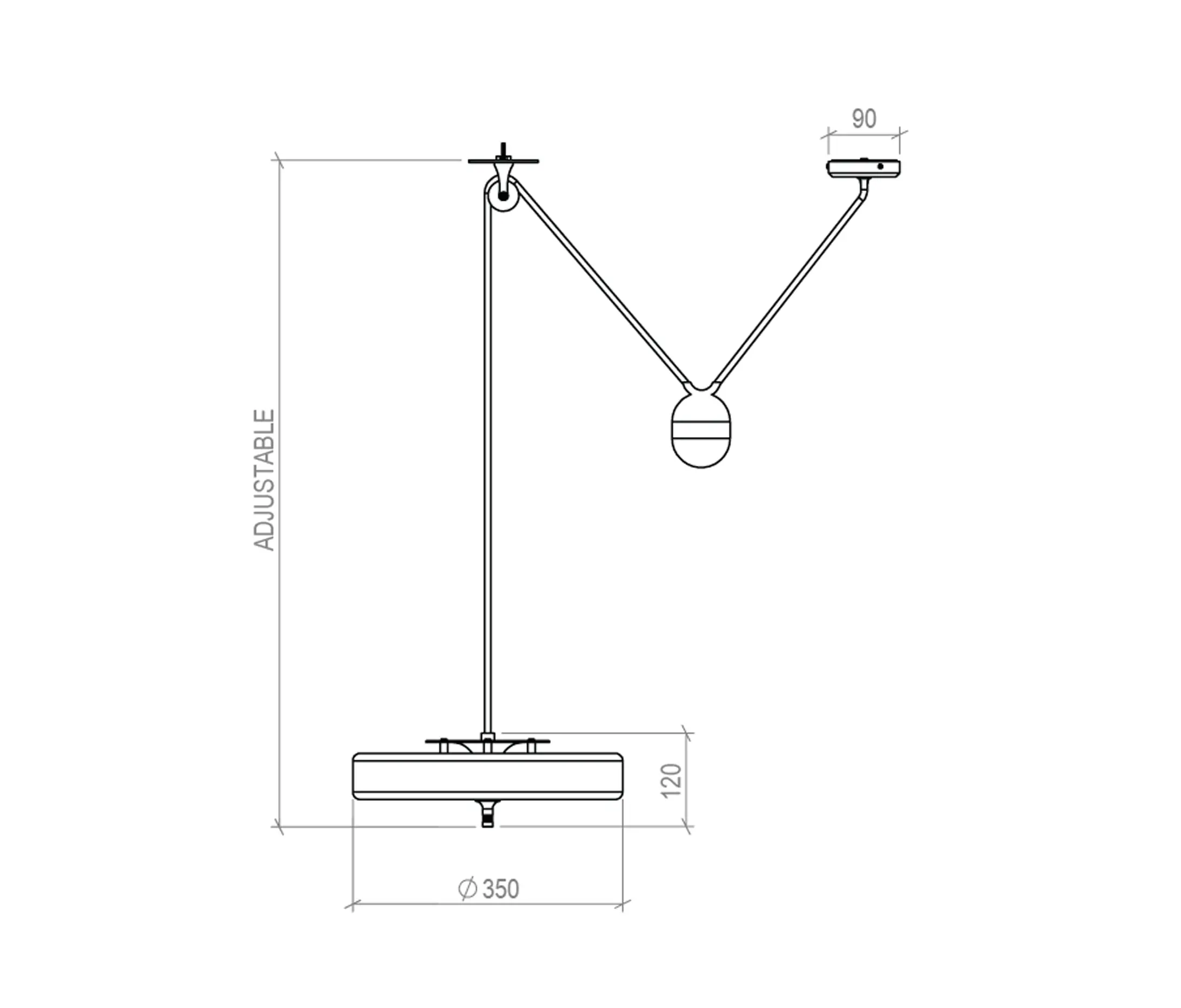 Bert Frank - Revolve Rise & Fall Pendant Lamp