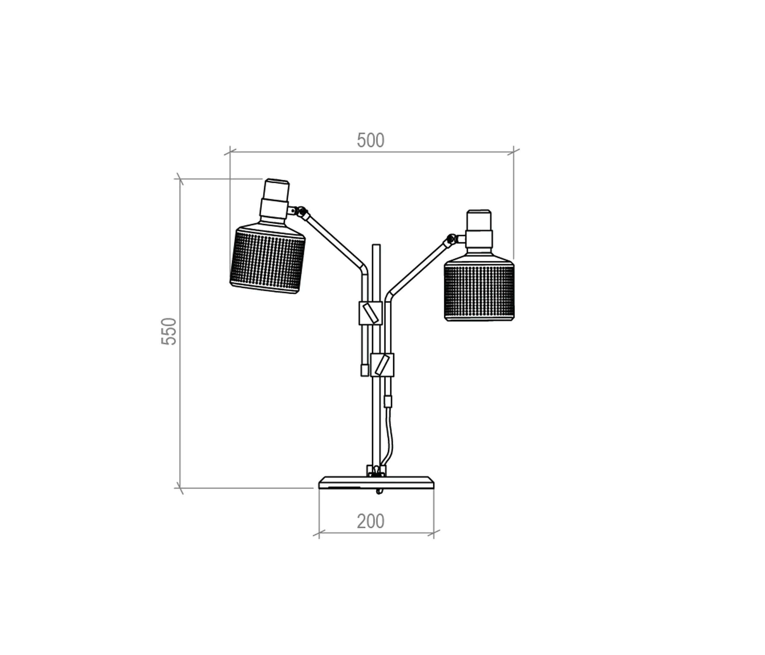 Bert Frank - Riddle Double Table Light