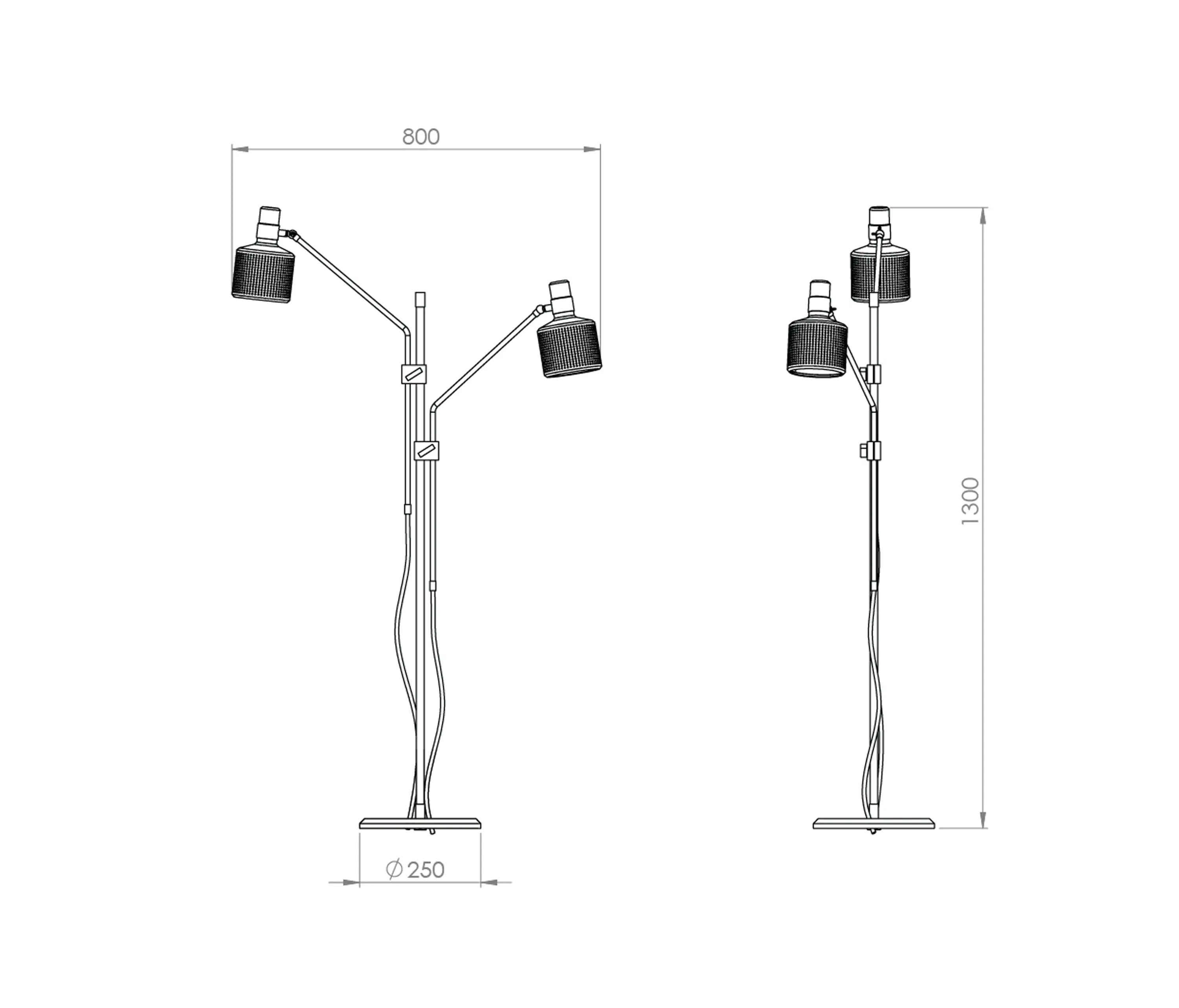 Bert Frank - Riddle Double Floor Light