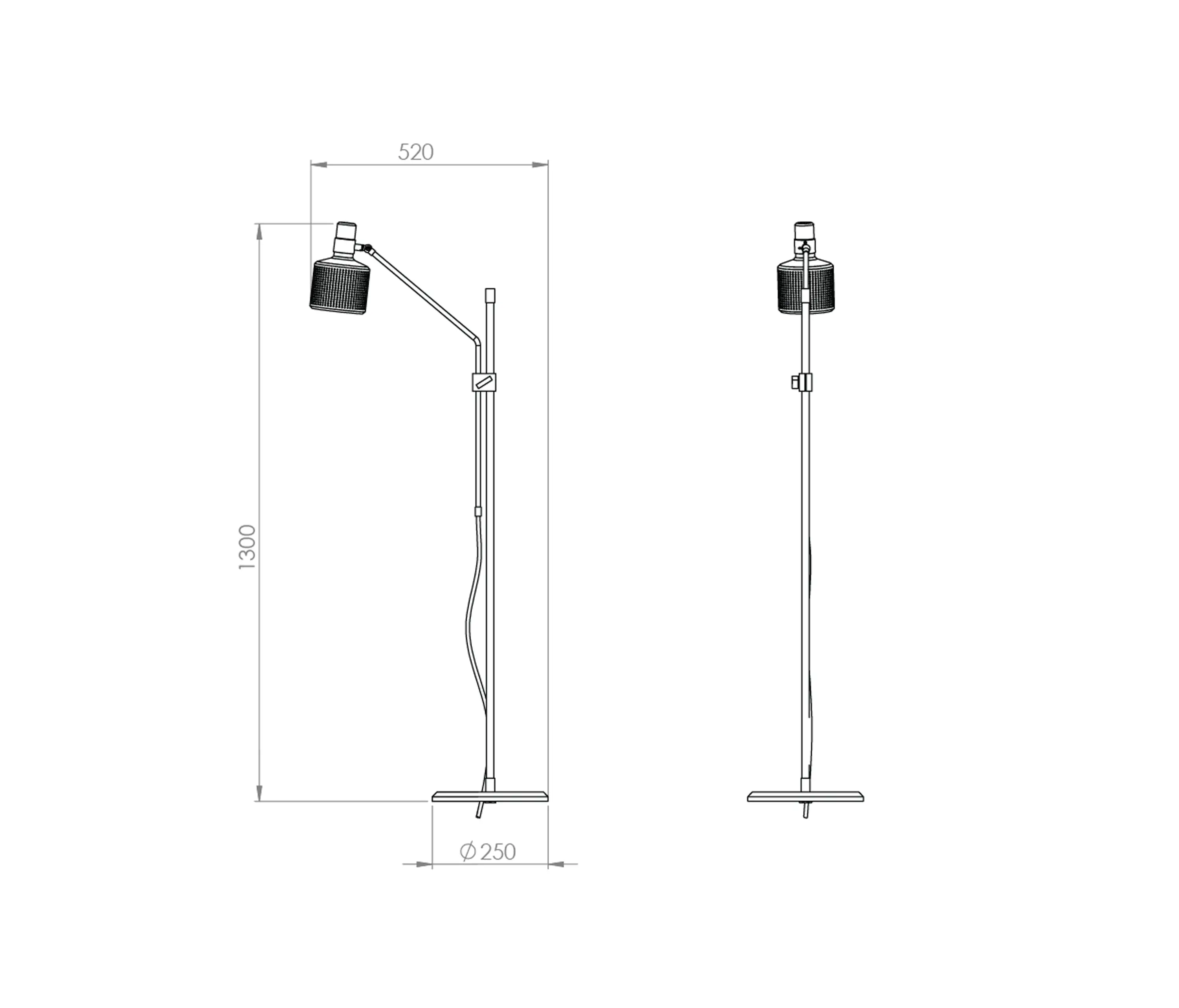 Bert Frank - Riddle Single Floor Light