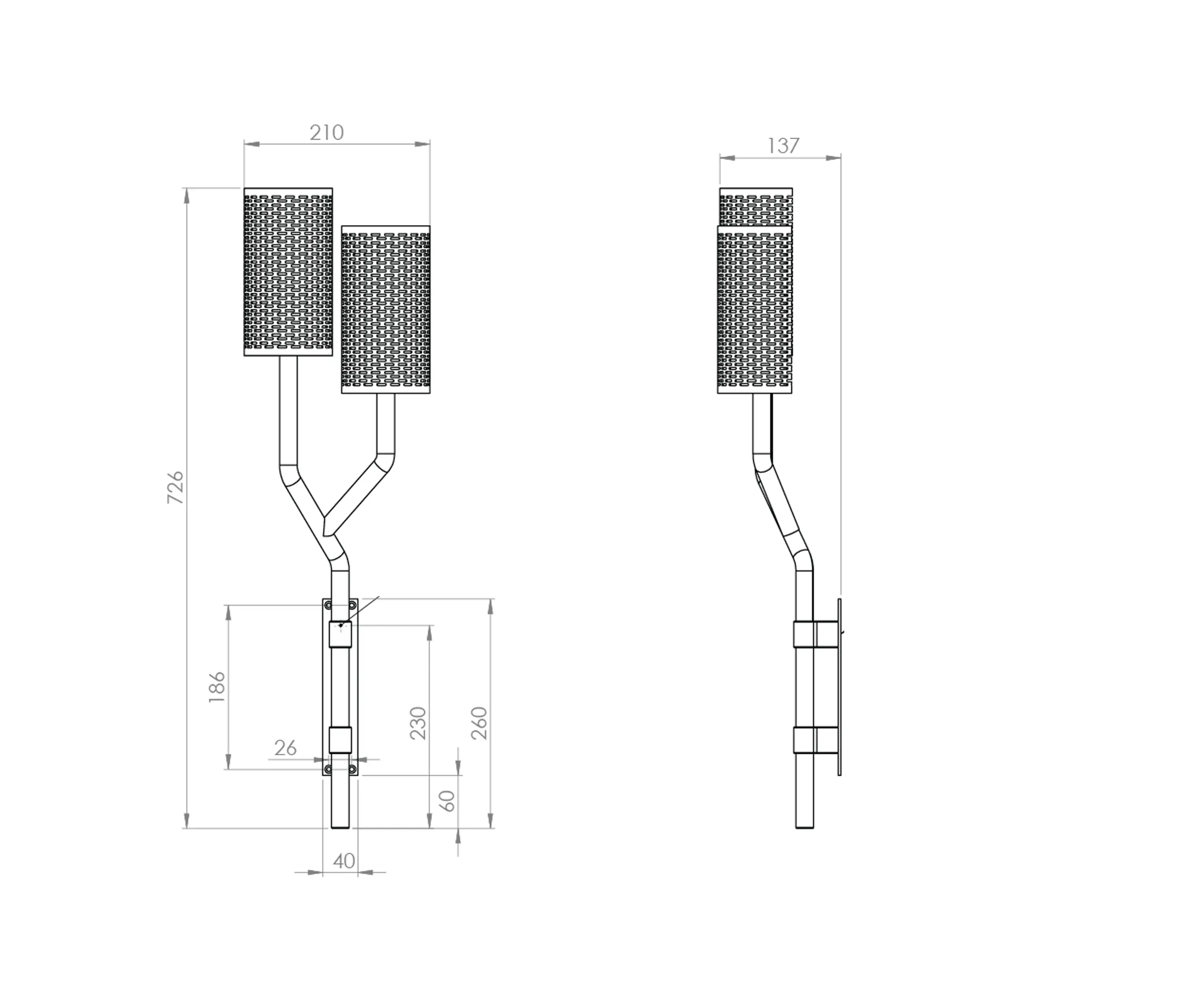 Bert Frank - Yew Wall Light