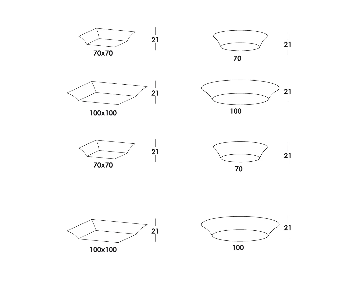 Vesoi - P-quadro ceiling
