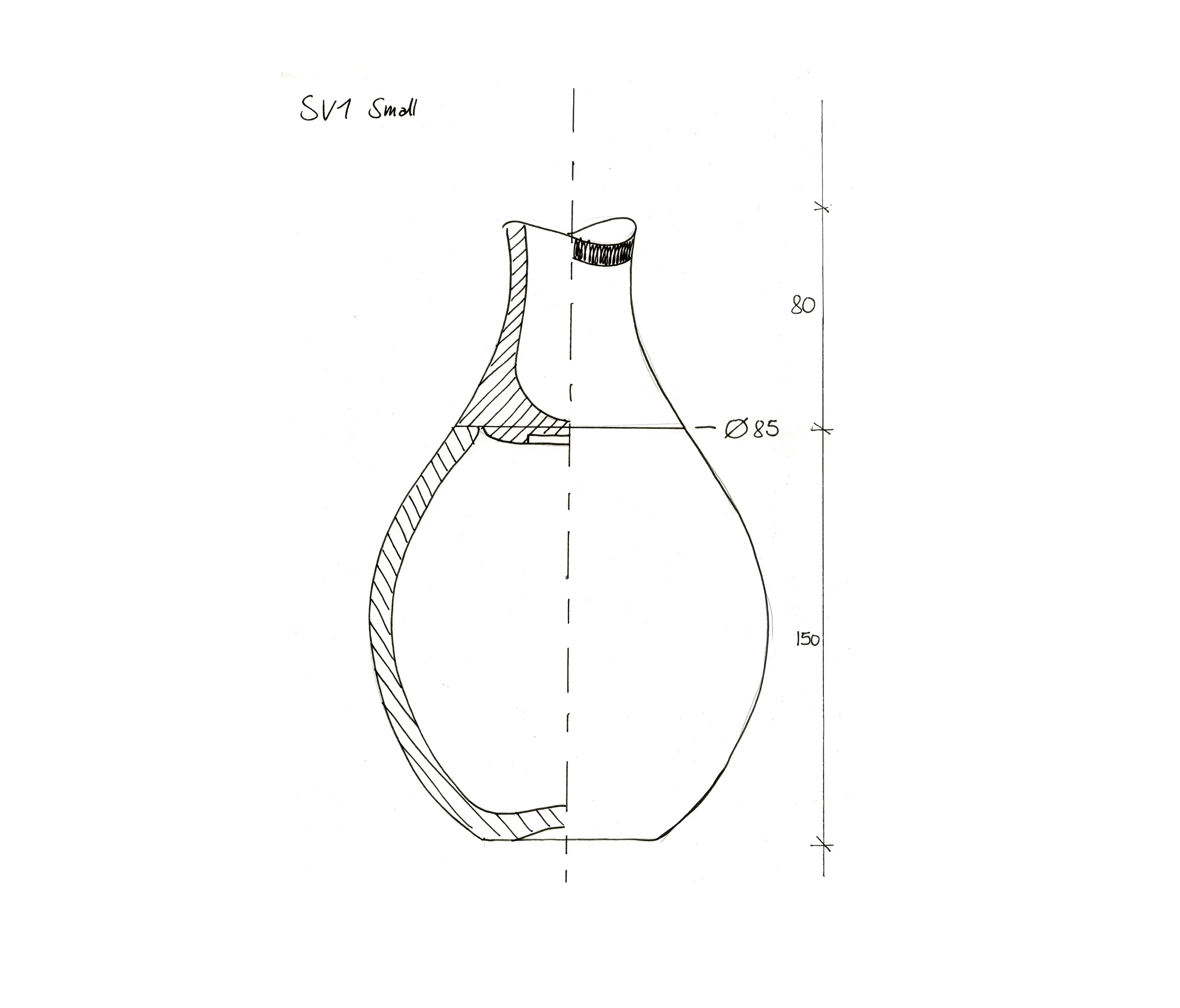 Utopia and Utility - Small Stacking Vessel | SV1 Blue