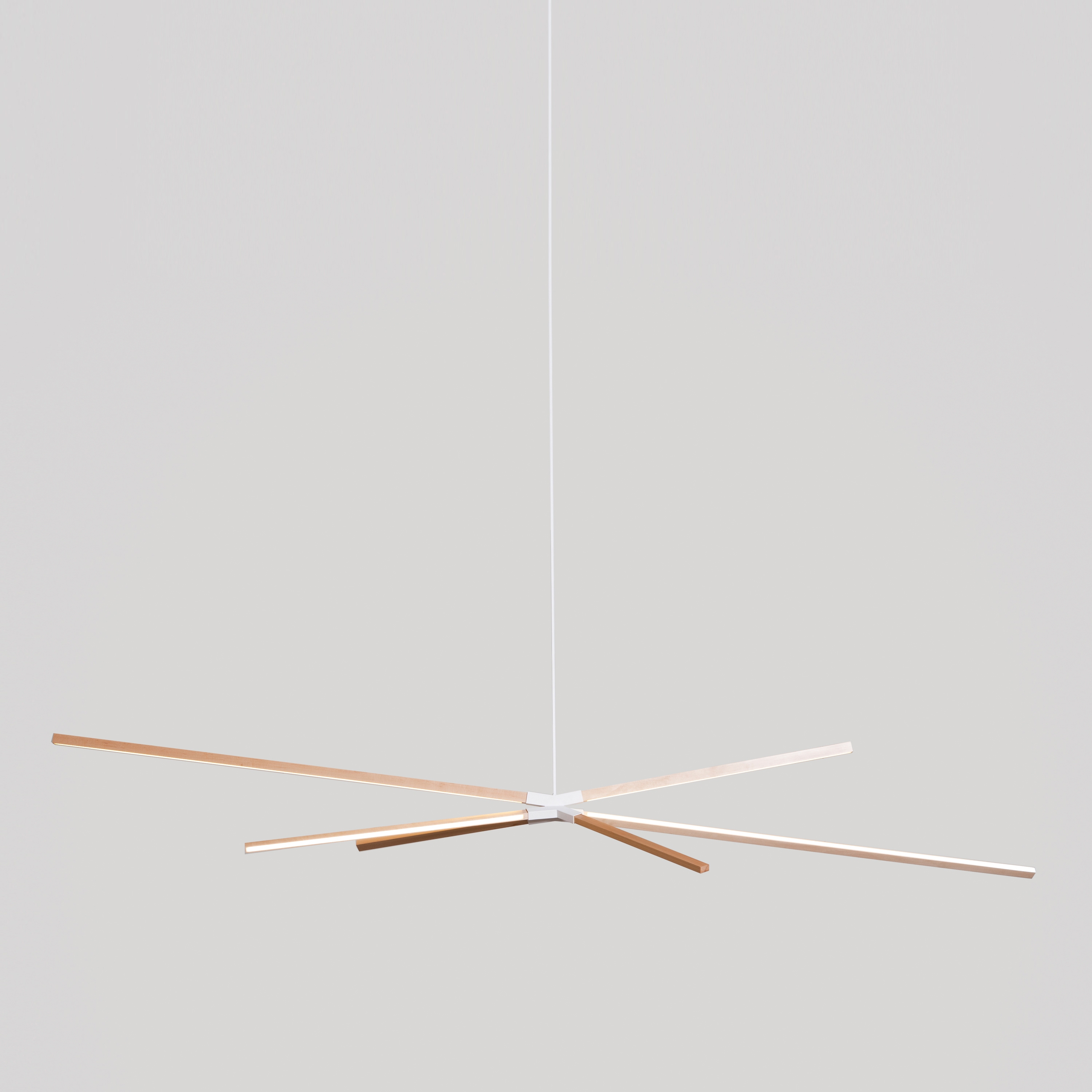 Mostrar el producto Big Sky Bang pendant pight in maple wood finish del fabricante STICKBULB