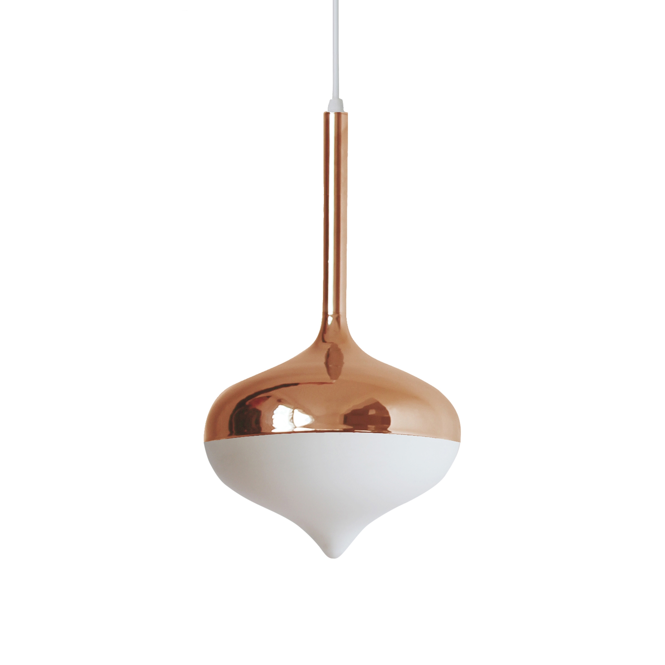 Spun Medium Pendant Lamp Rose Gold