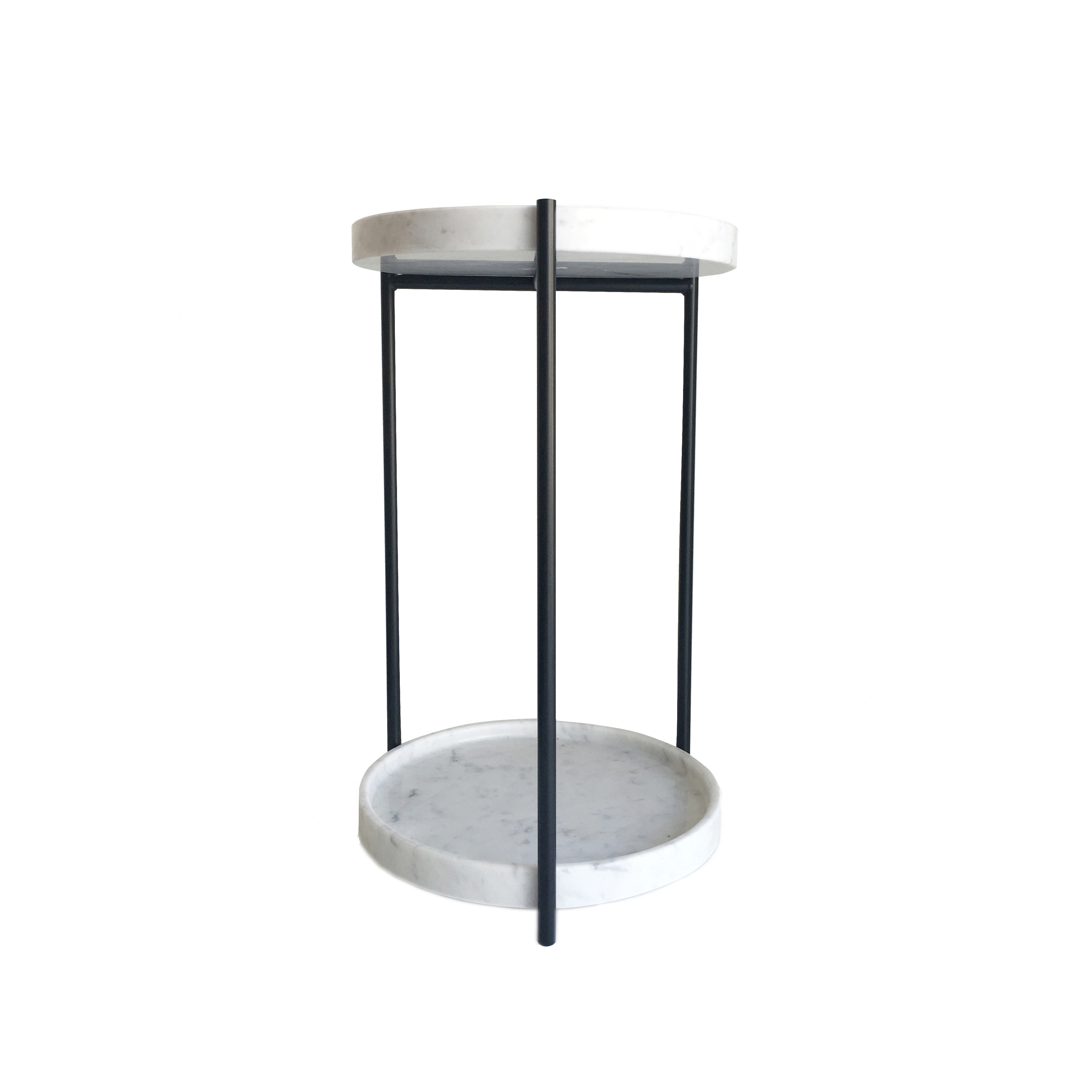 Produkt Oliver Marble Tray Double Side Table Black des Herstellers Evie Group anzeigen