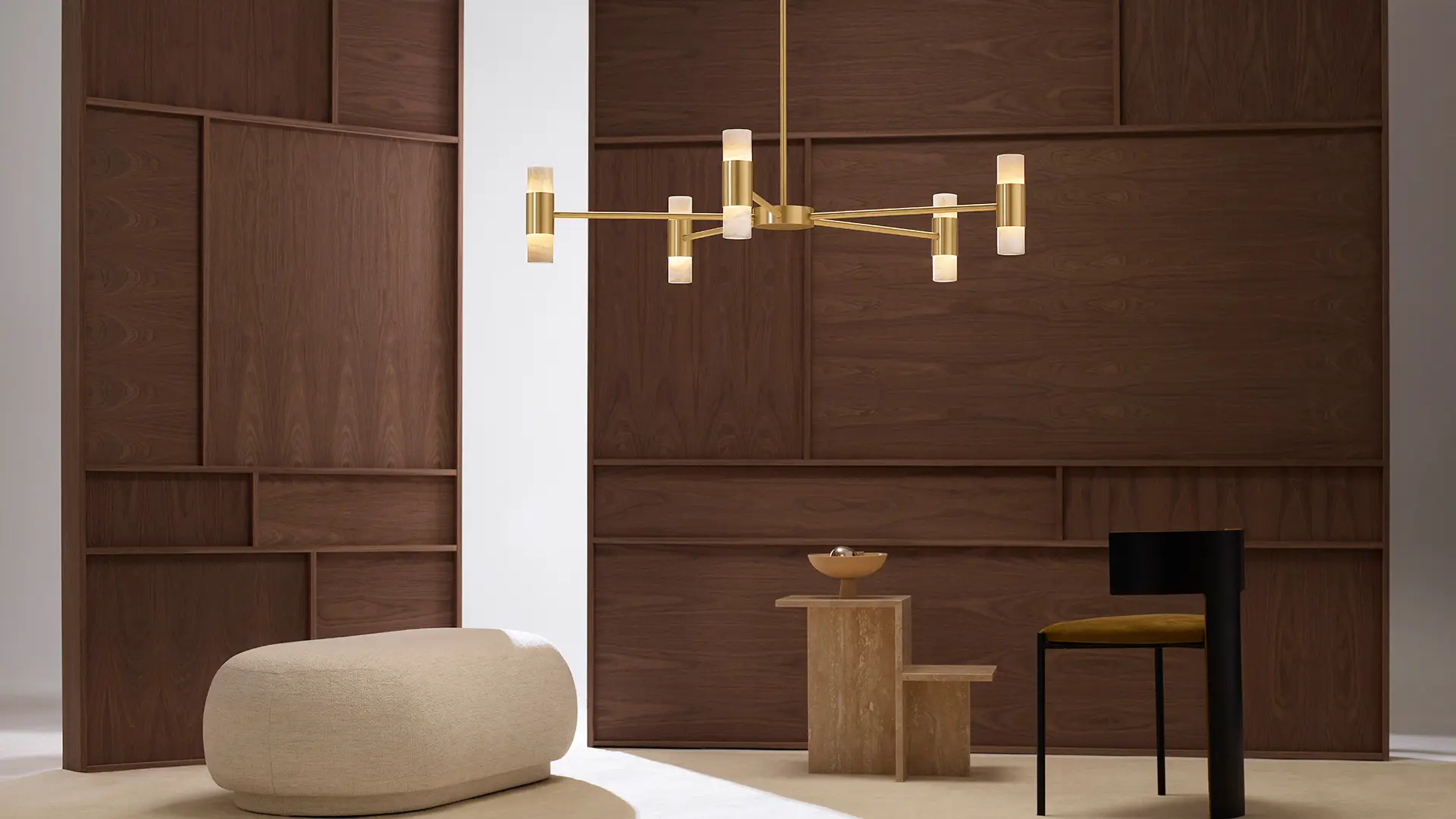 CTO Lighting - Roma wall tall satin brass