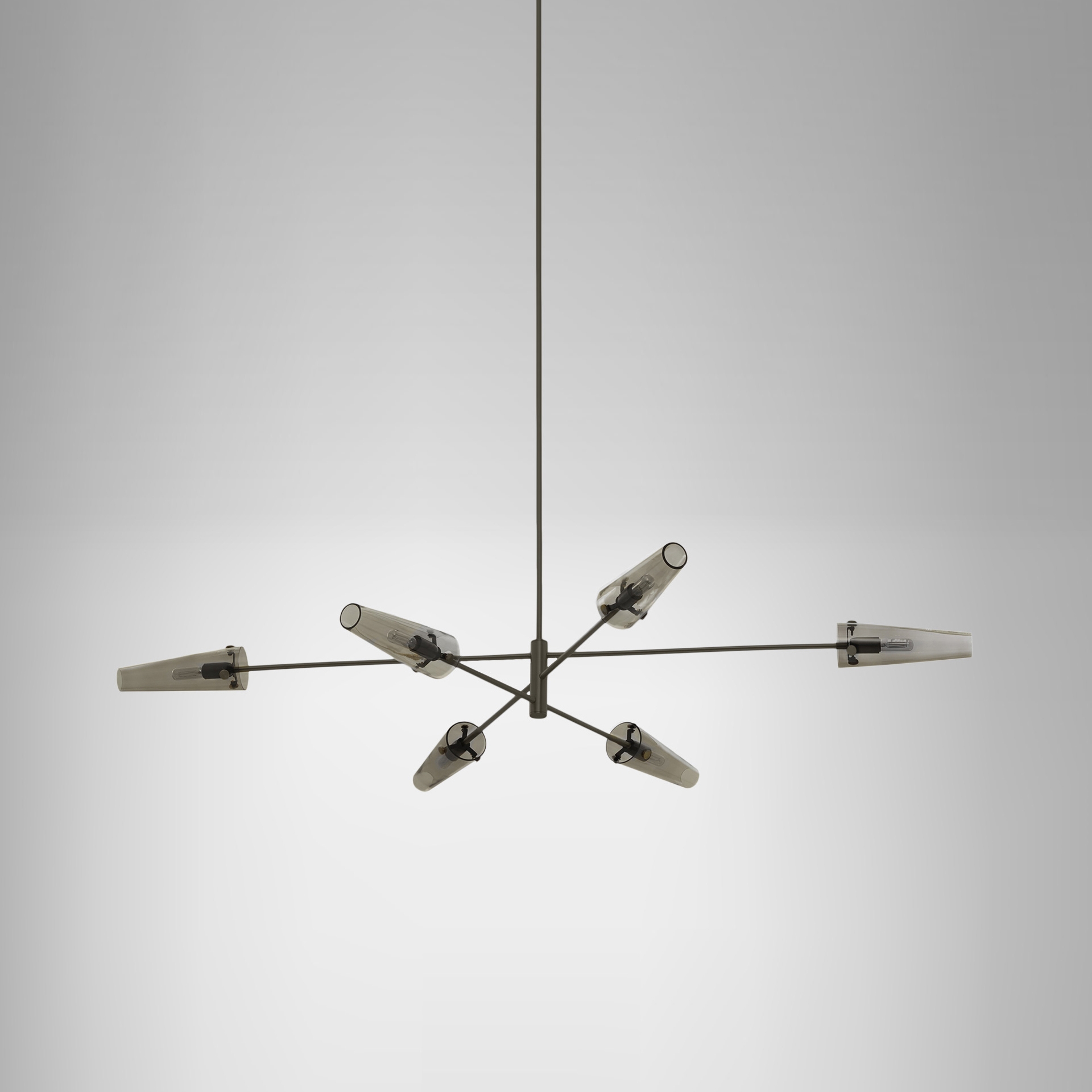 Mostra il prodotto Axis large pendant bronze / smoked glass del produttore CTO Lighting