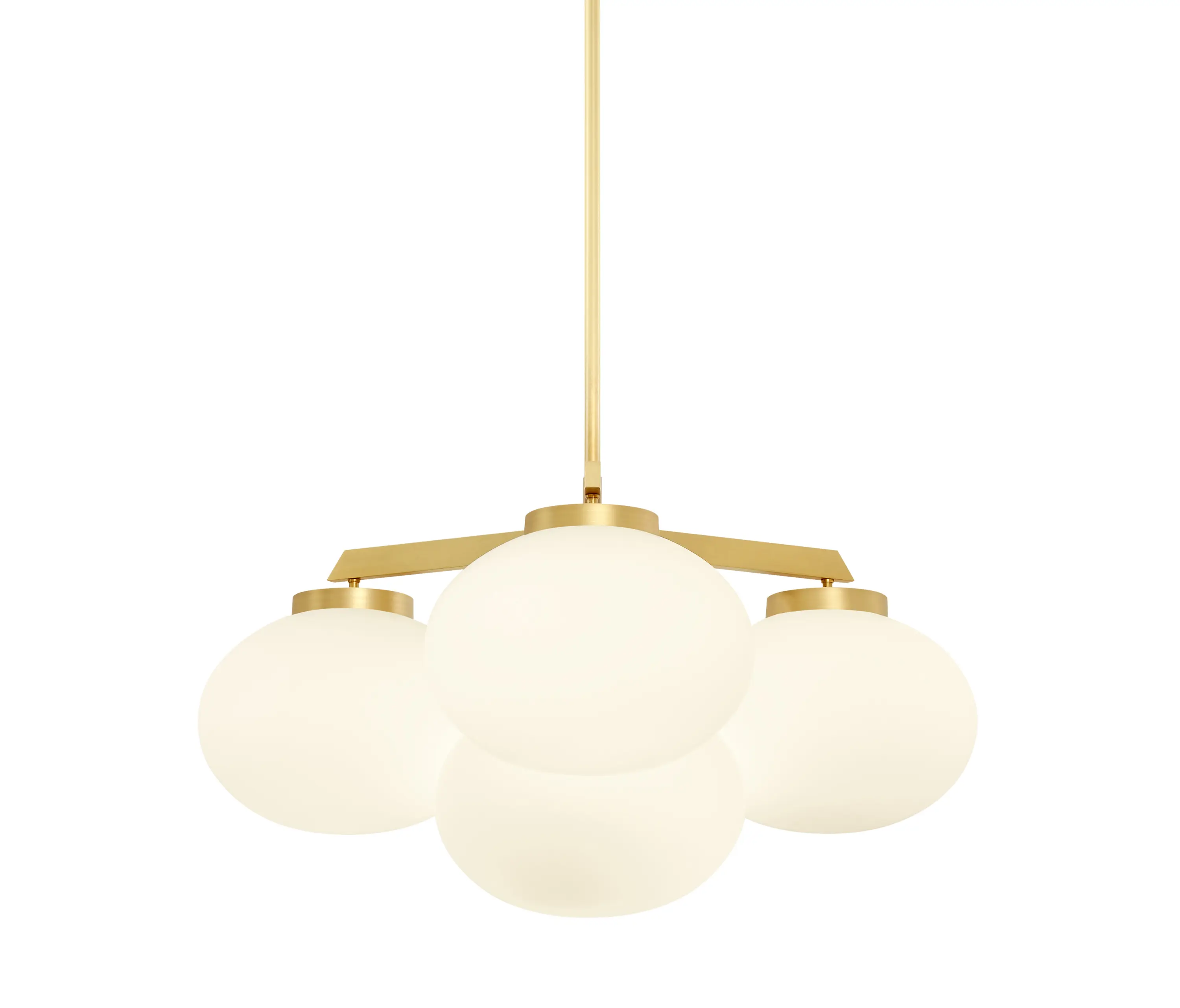 CTO Lighting - Cloudesley chandelier small satin brass