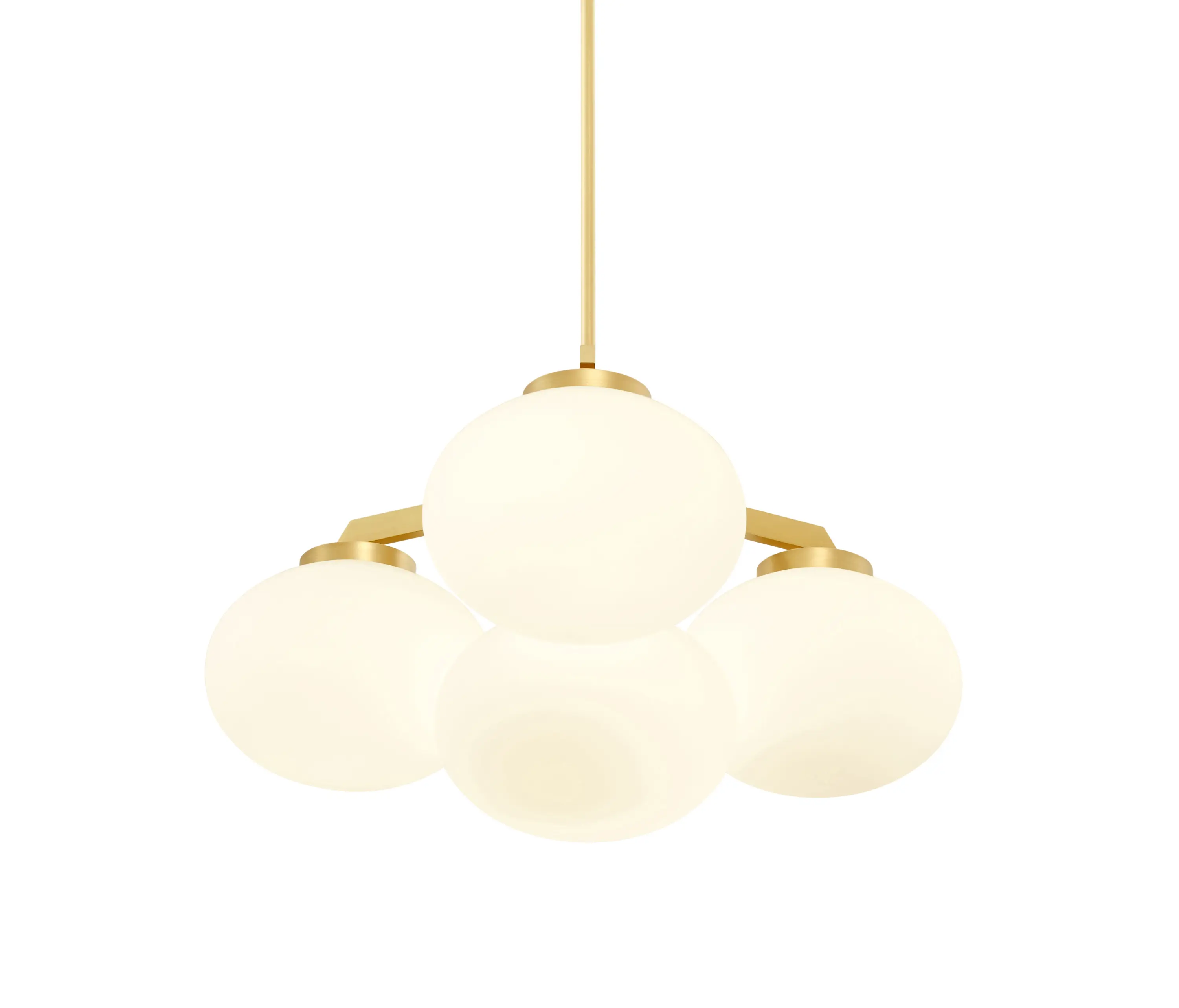 CTO Lighting - Cloudesley chandelier small satin brass