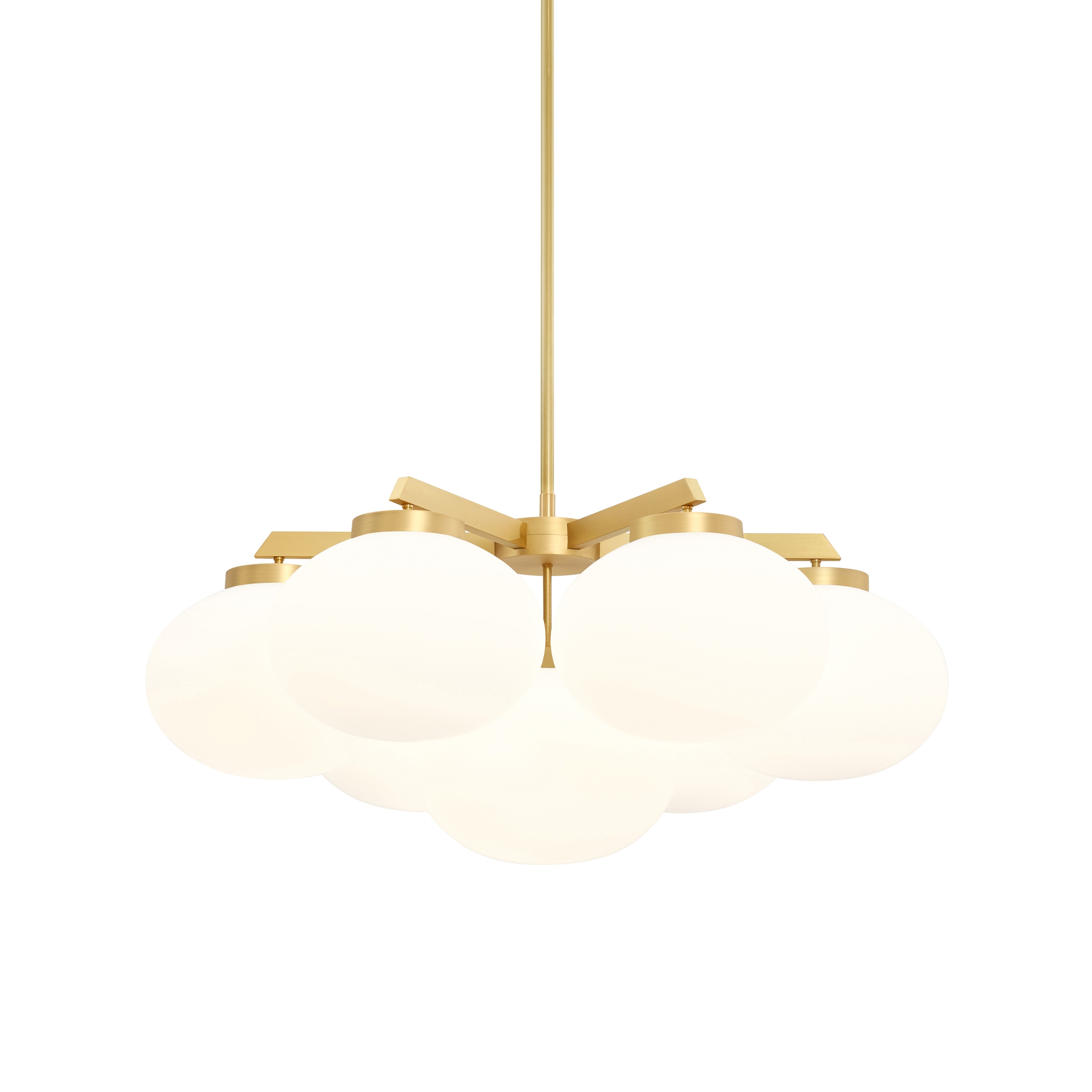 Lampadario Cloudesley Medium in ottone satinato