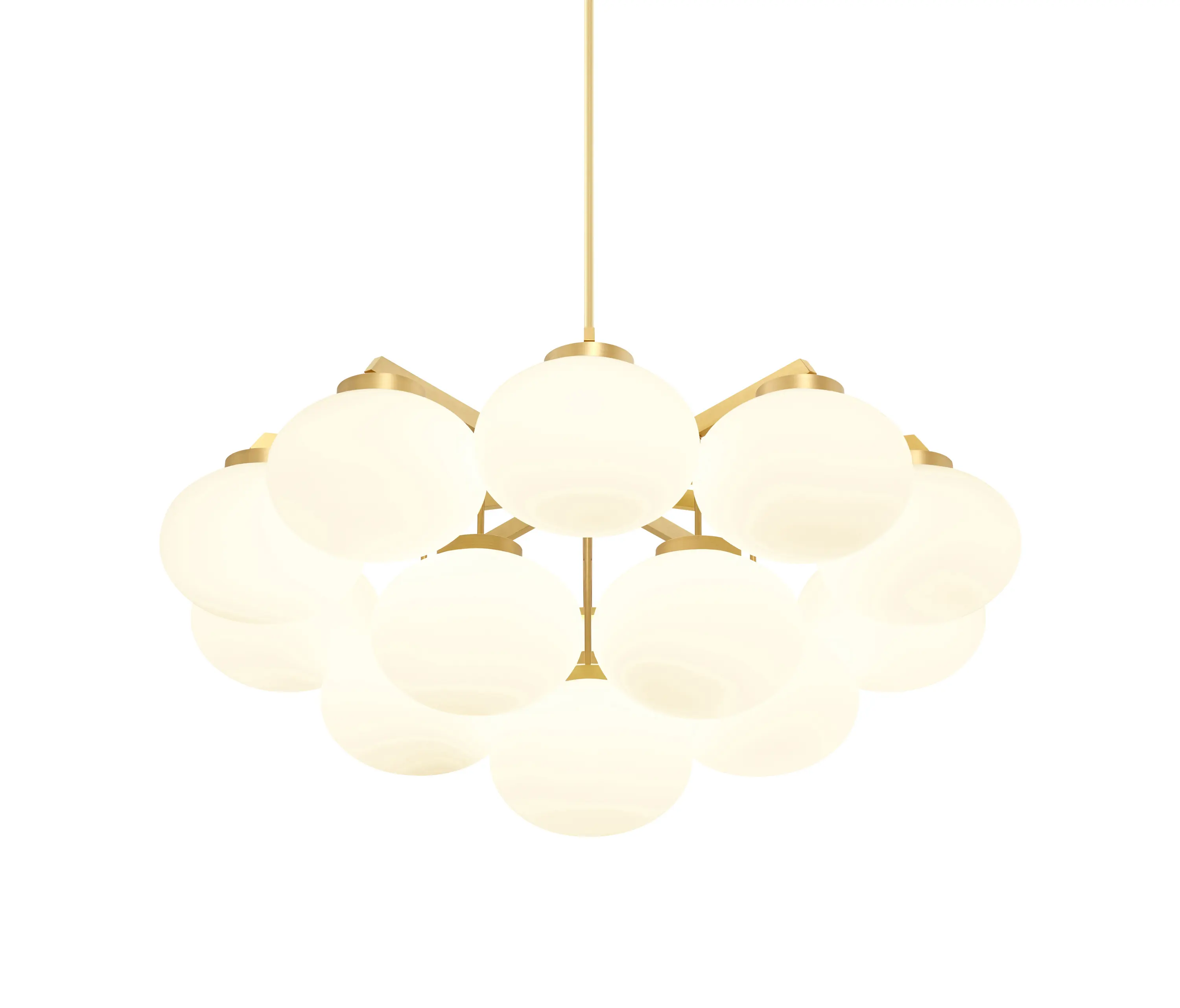 CTO Lighting - Cloudesley lustre grande taille laiton satiné