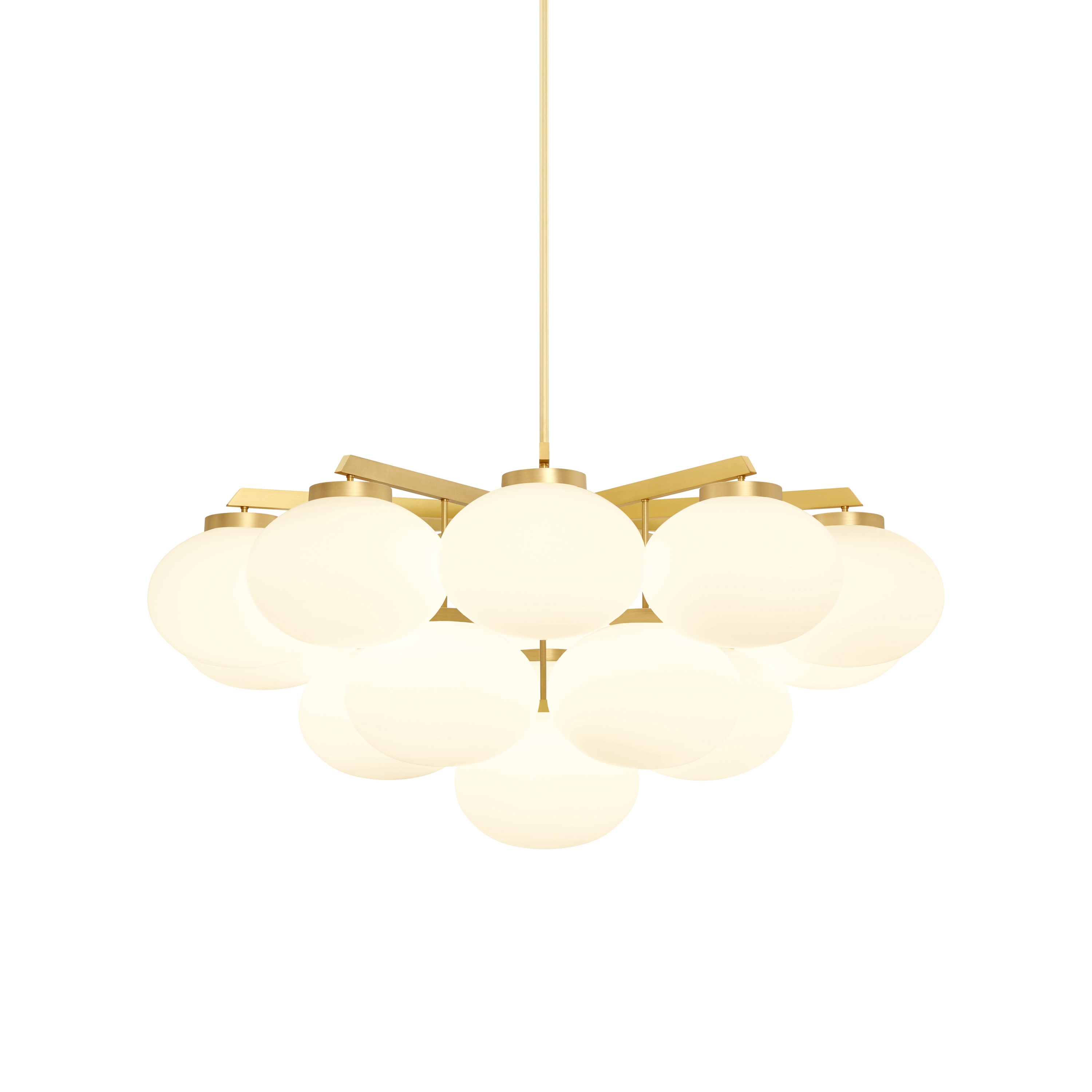 Cloudesley chandelier large satin brass