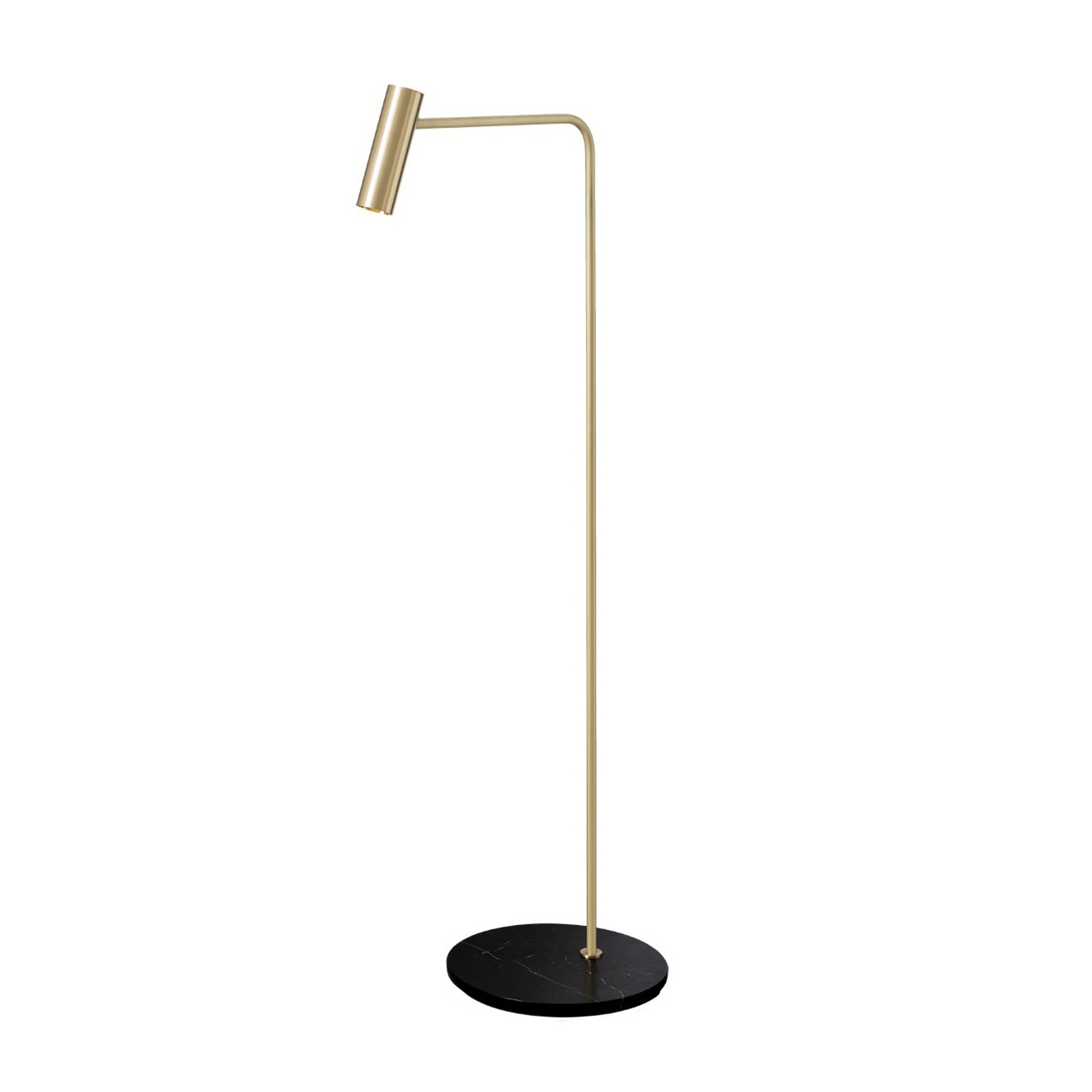 Heron floor satin brass