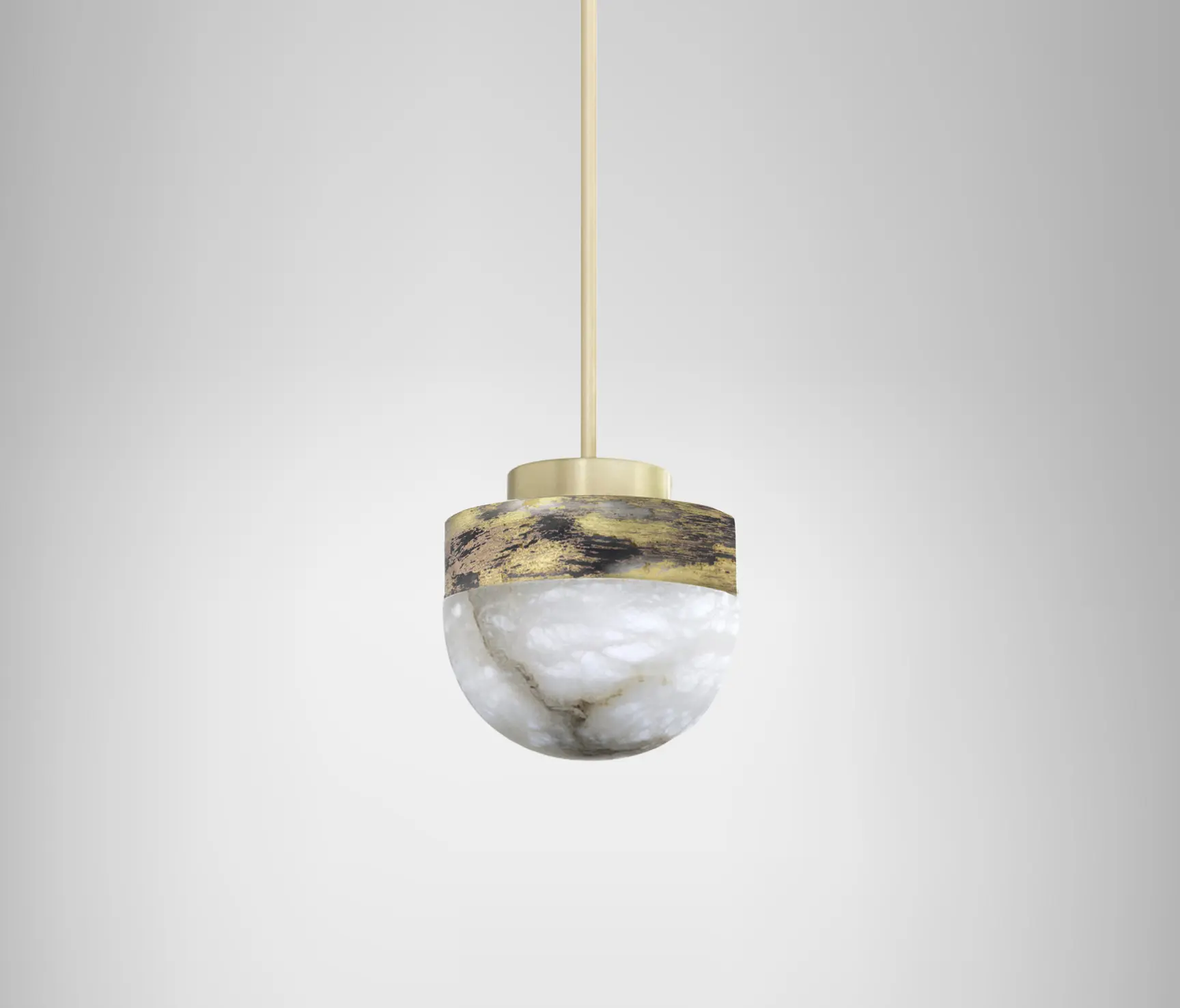 CTO Lighting - Lucid 200 pendant in silvered brass