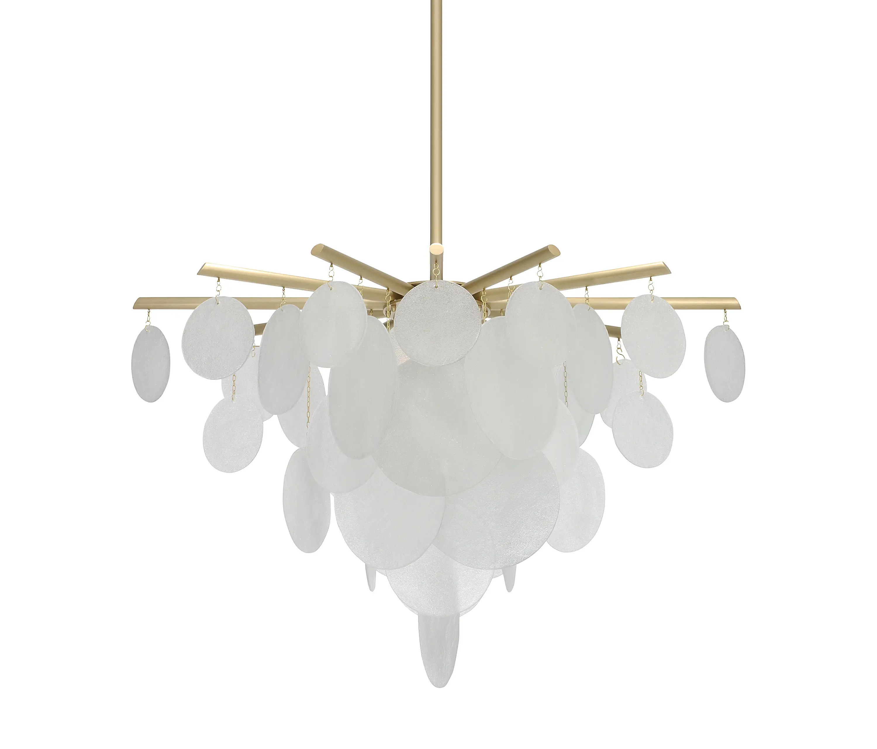 CTO Lighting - Lampada a sospensione Nimbus Medium in ottone satinato