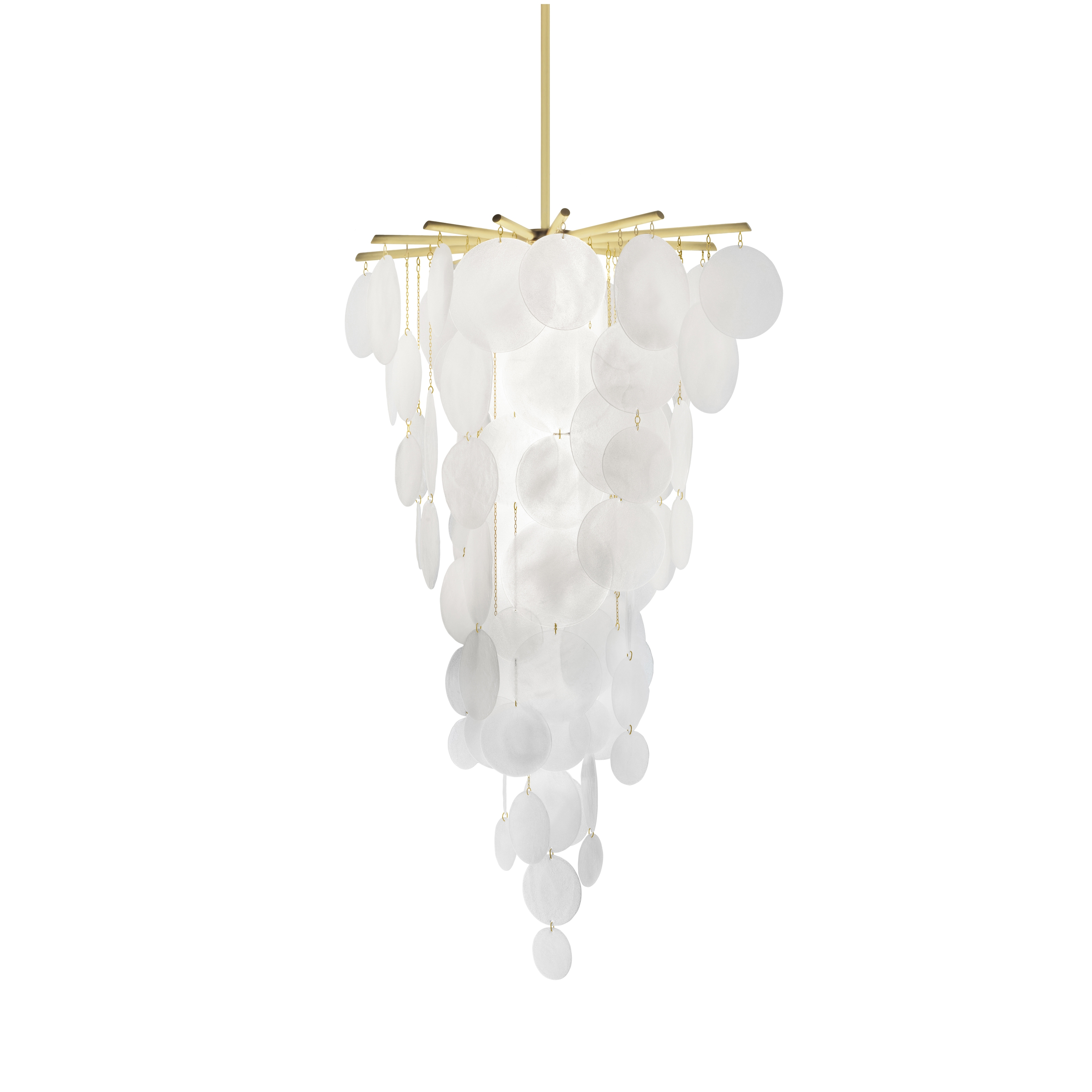 Nimbus cascade satin brass