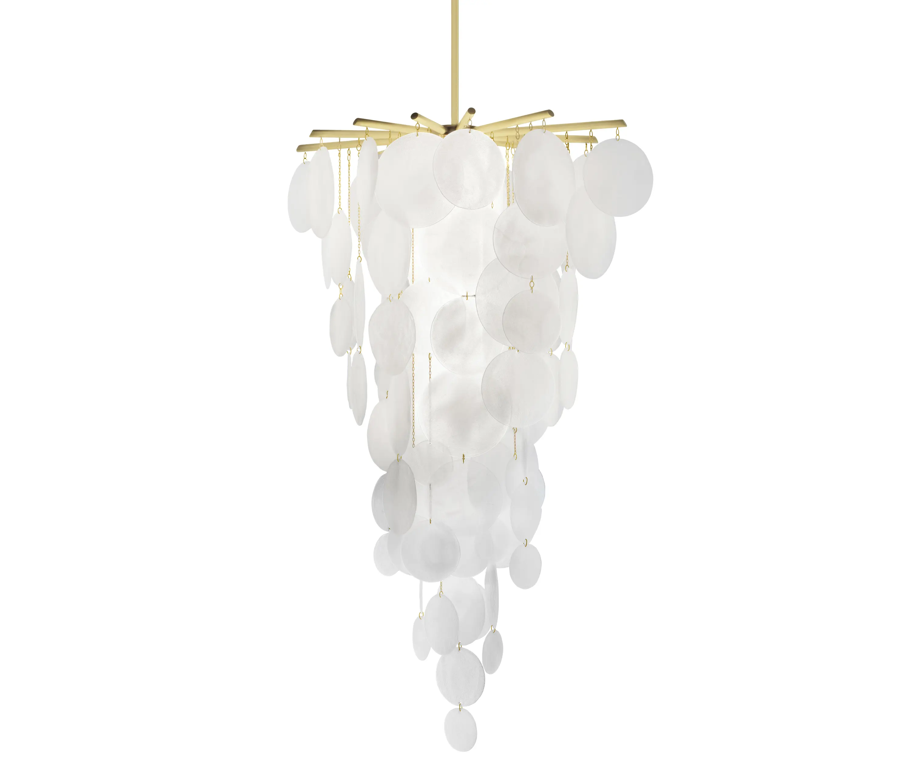CTO Lighting - Nimbus cascade satin brass