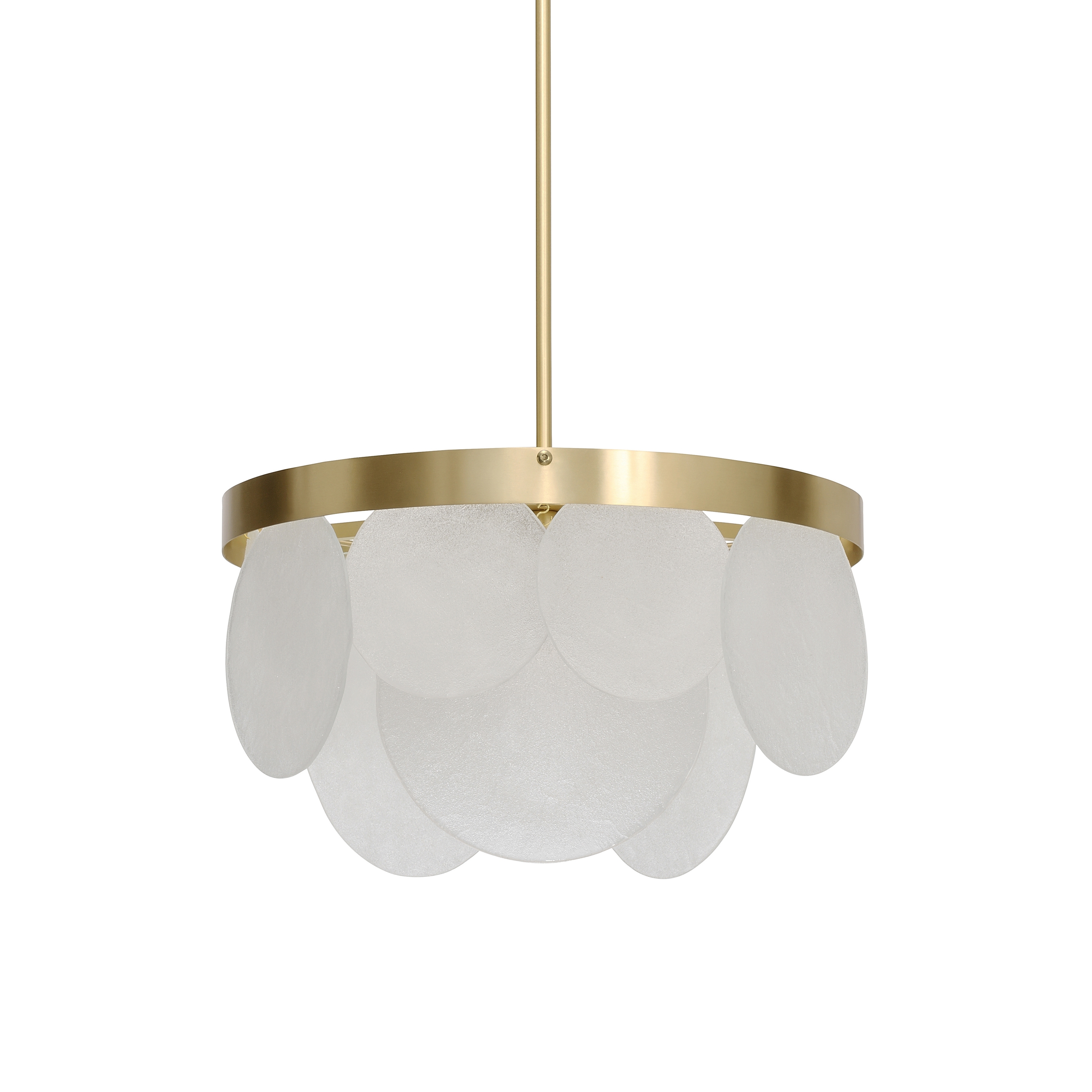Lampada a sospensione Sasha in ottone satinato