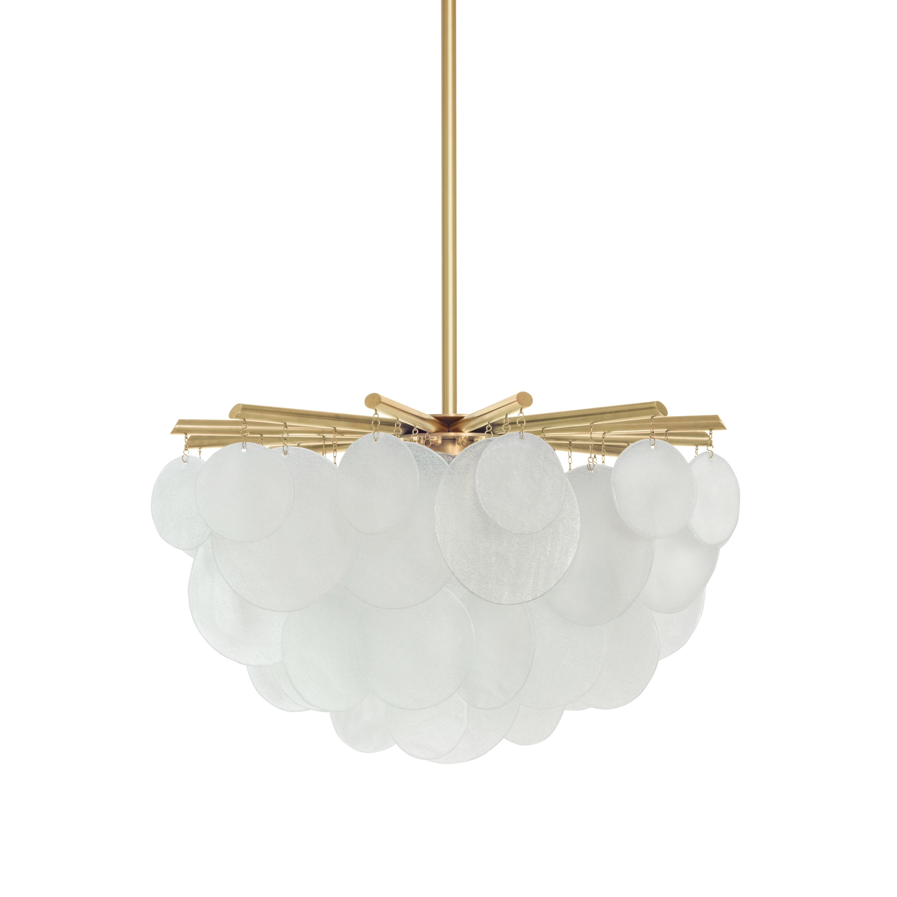 Nimbus Round pendant medium satin brass