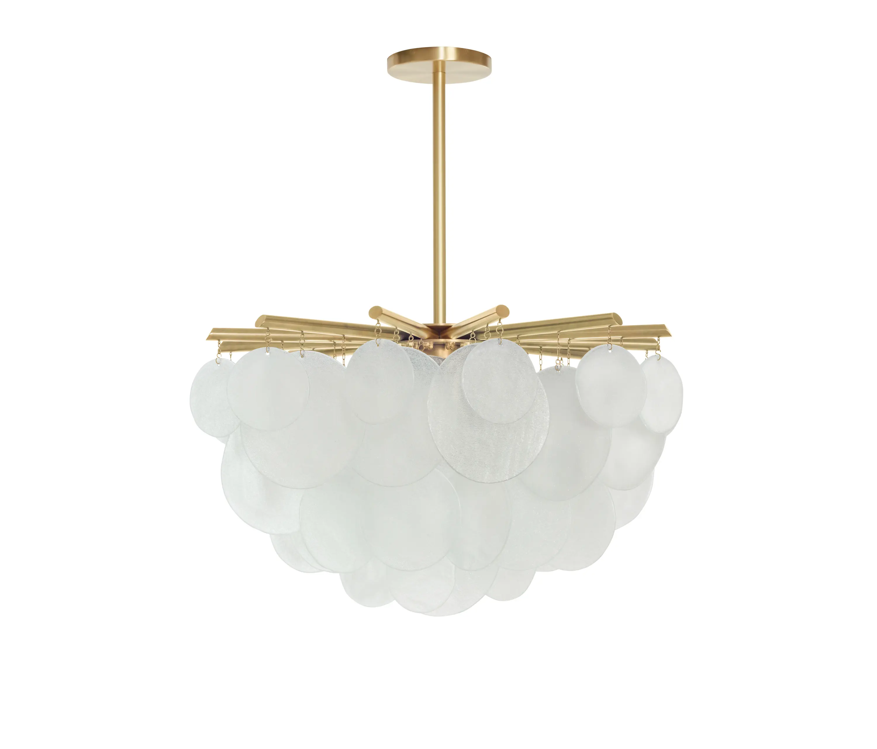 CTO Lighting - Nimbus Round pendant medium satin brass