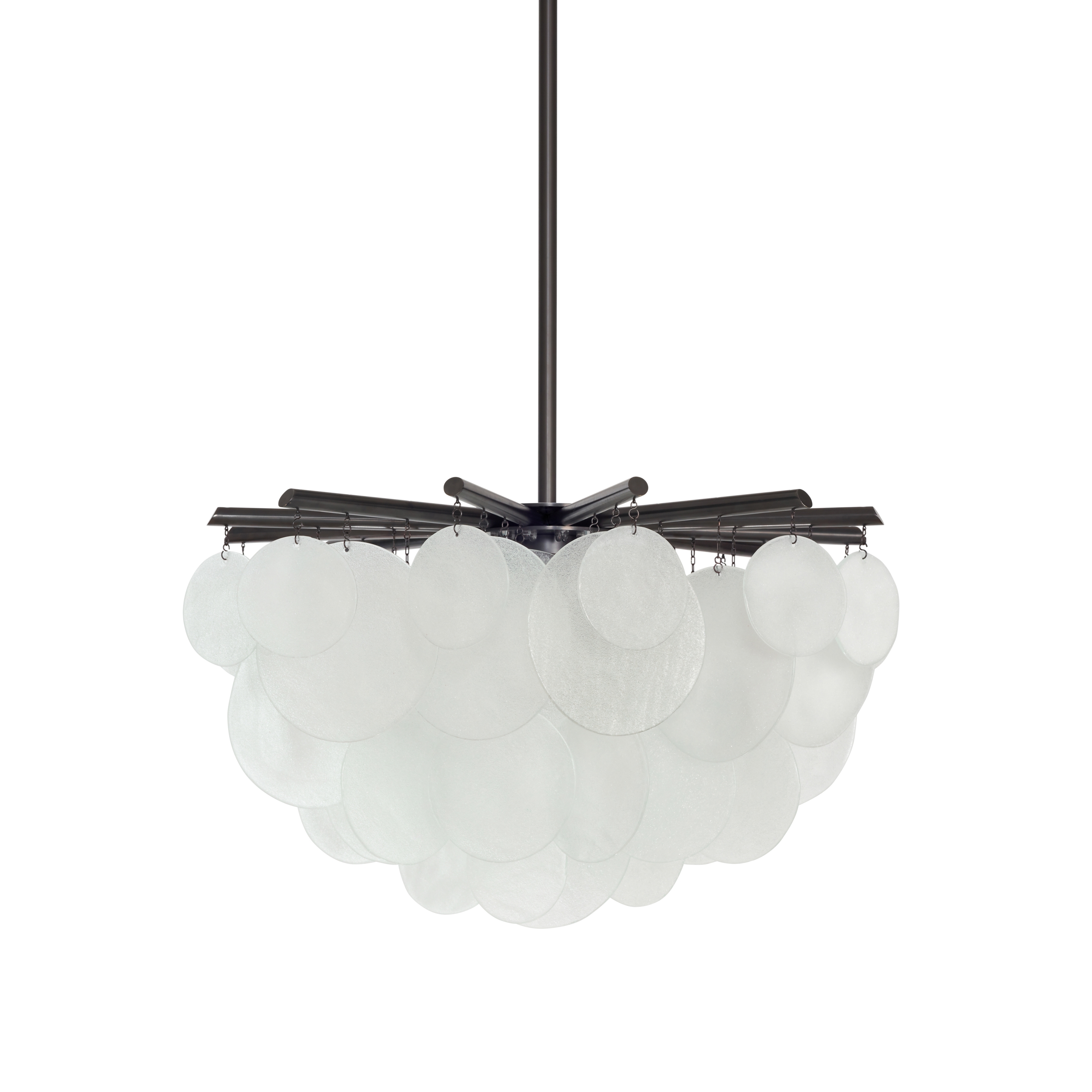Nimbus Round pendant satin brass