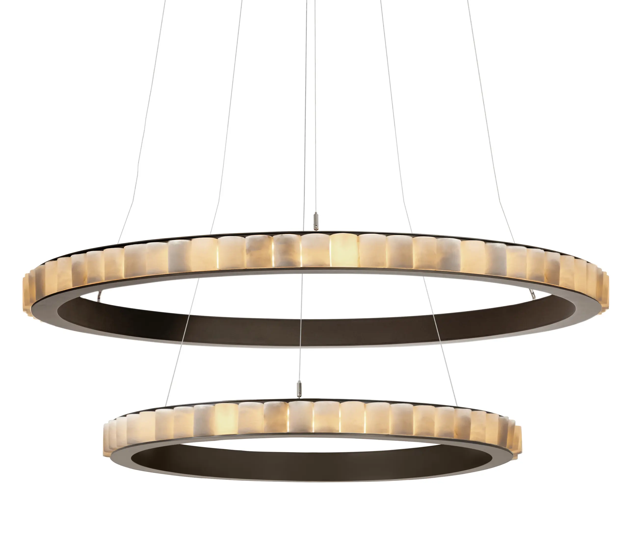 CTO Lighting - Avalon Halo XL chandelier bronze
