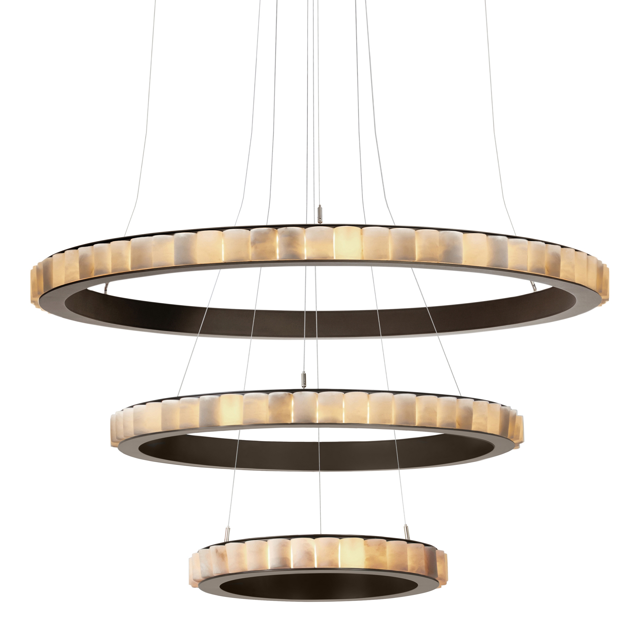Mostra il prodotto Avalon Triple chandelier bronze del produttore CTO Lighting