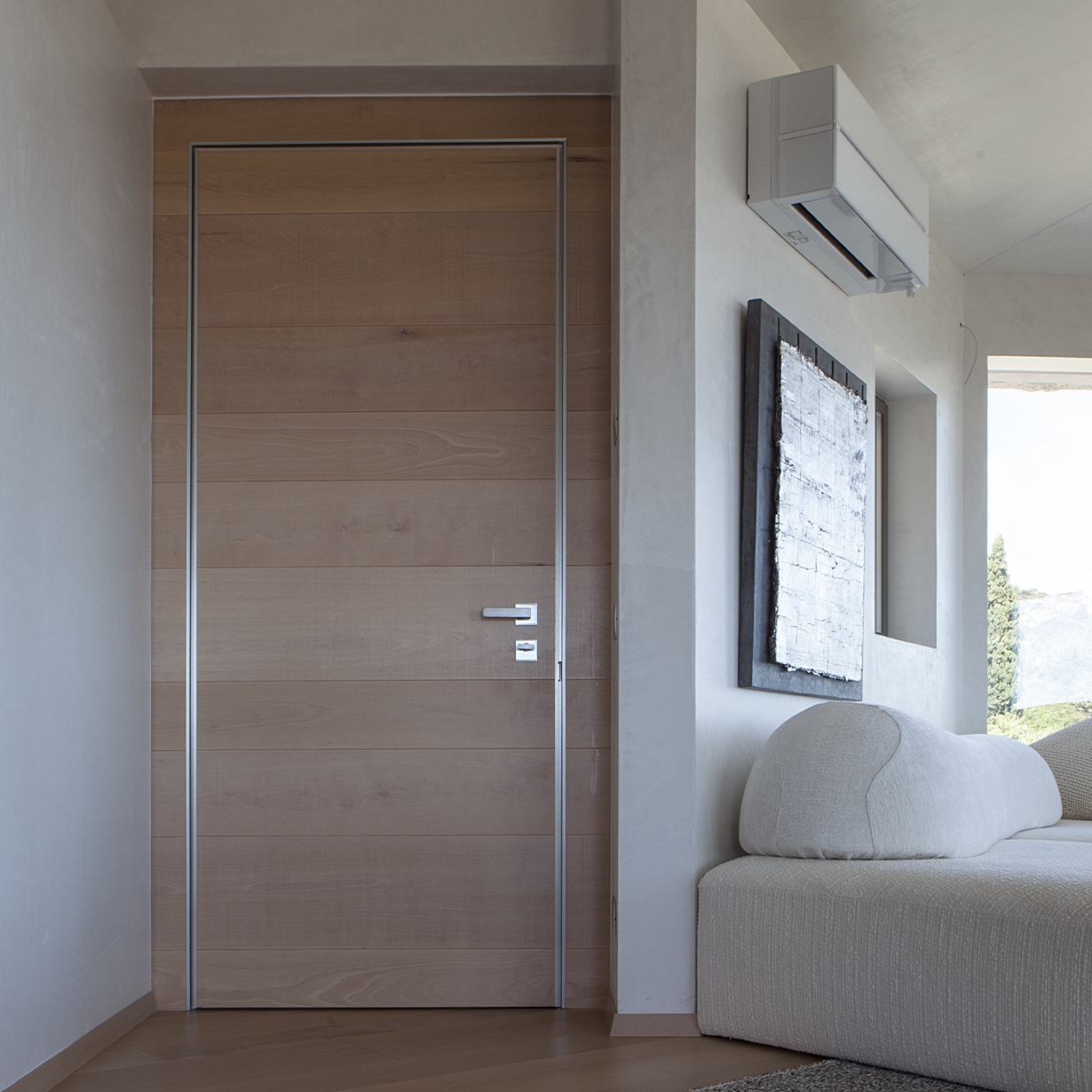 Afficher le produit Tekno | Porte blindée avec charnières escamotables du fabricant Oikos Venezia – Architetture d’ingresso
