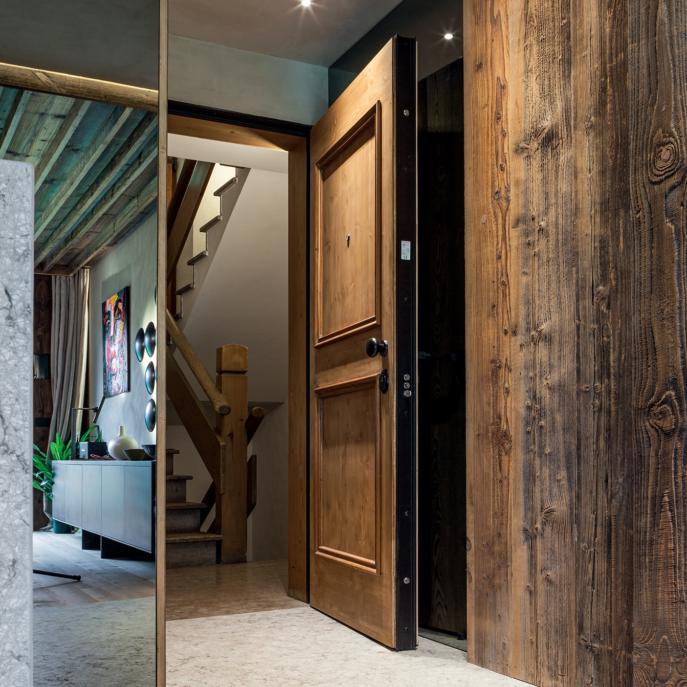 Display product Project | Interior safety door with concealed hinges from manufacturer Oikos Venezia – Architetture d’ingresso