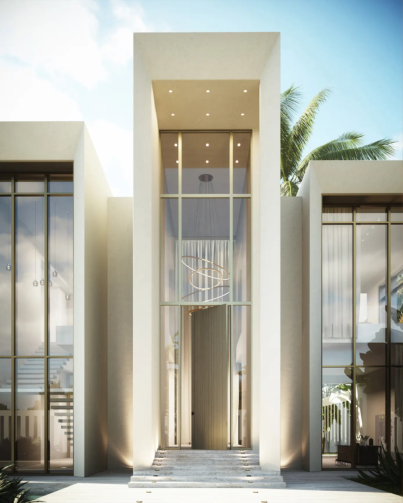 Oikos Venezia – Architetture d’ingresso - Synua | Sicherheitstür mit Aluminiumverkleidungen