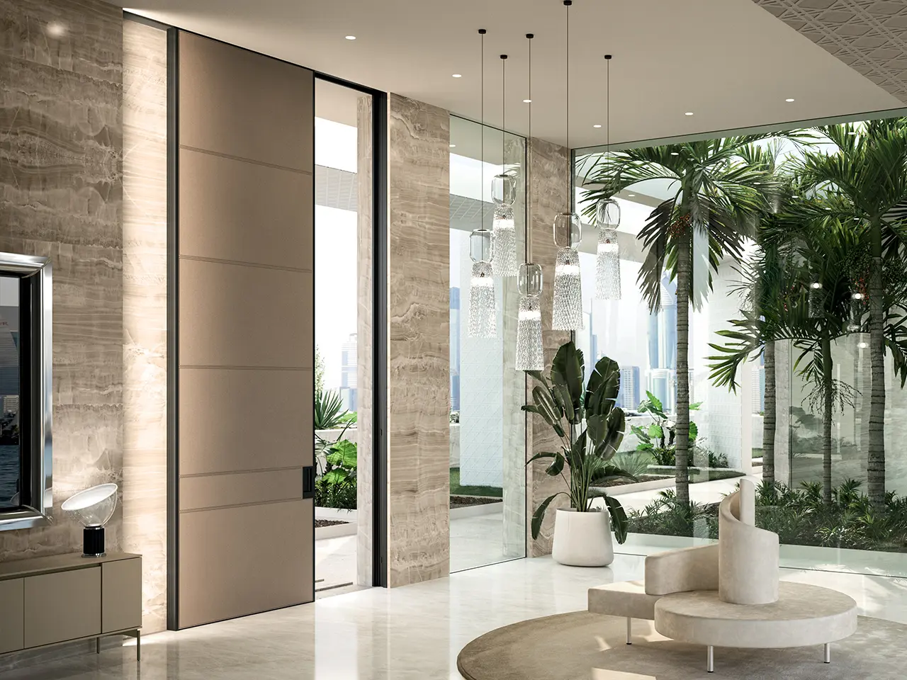 Oikos Venezia – Architetture d’ingresso - Vela | Schiebesicherheitstür