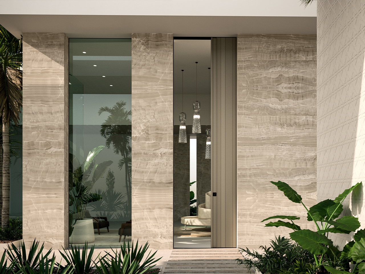 Display product Vela | The sliding safety door from manufacturer Oikos Venezia – Architetture d’ingresso