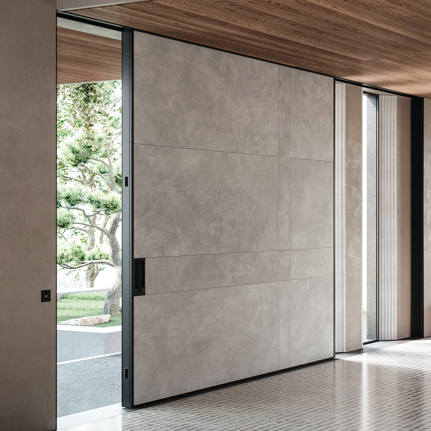 Display product Vela | The sliding safety door from manufacturer Oikos Venezia – Architetture d’ingresso