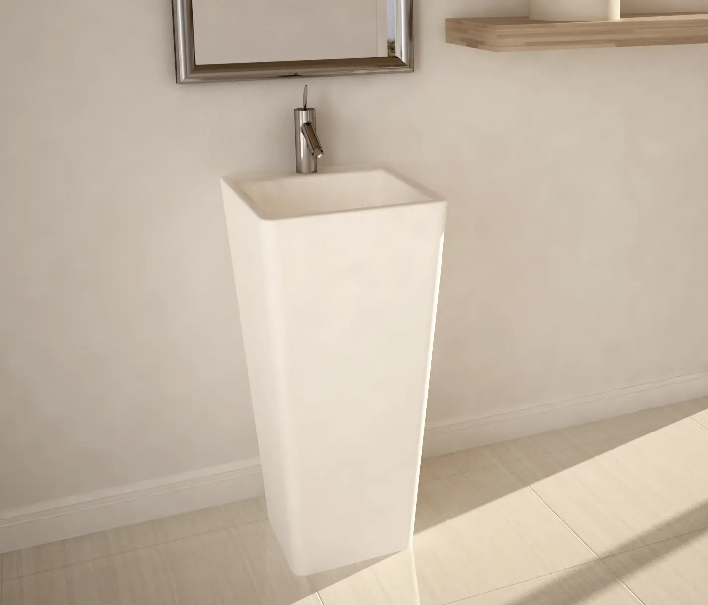 DADObaths - Edith DADOquartz freestanding pillar basin