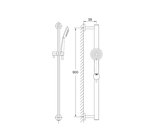 Steinberg - 100 1621 Shower set