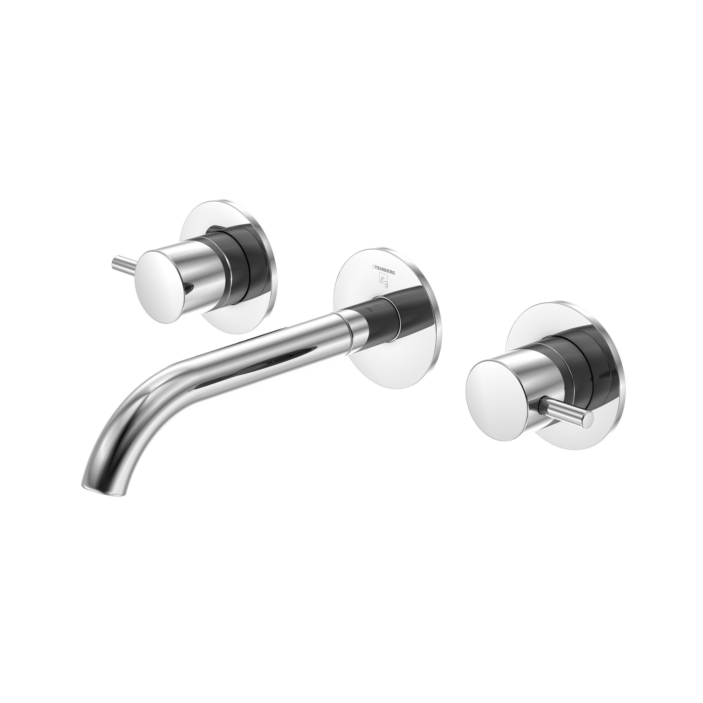 Display product 100 1916 3-hole wall mounted basin mixer from manufacturer Steinberg