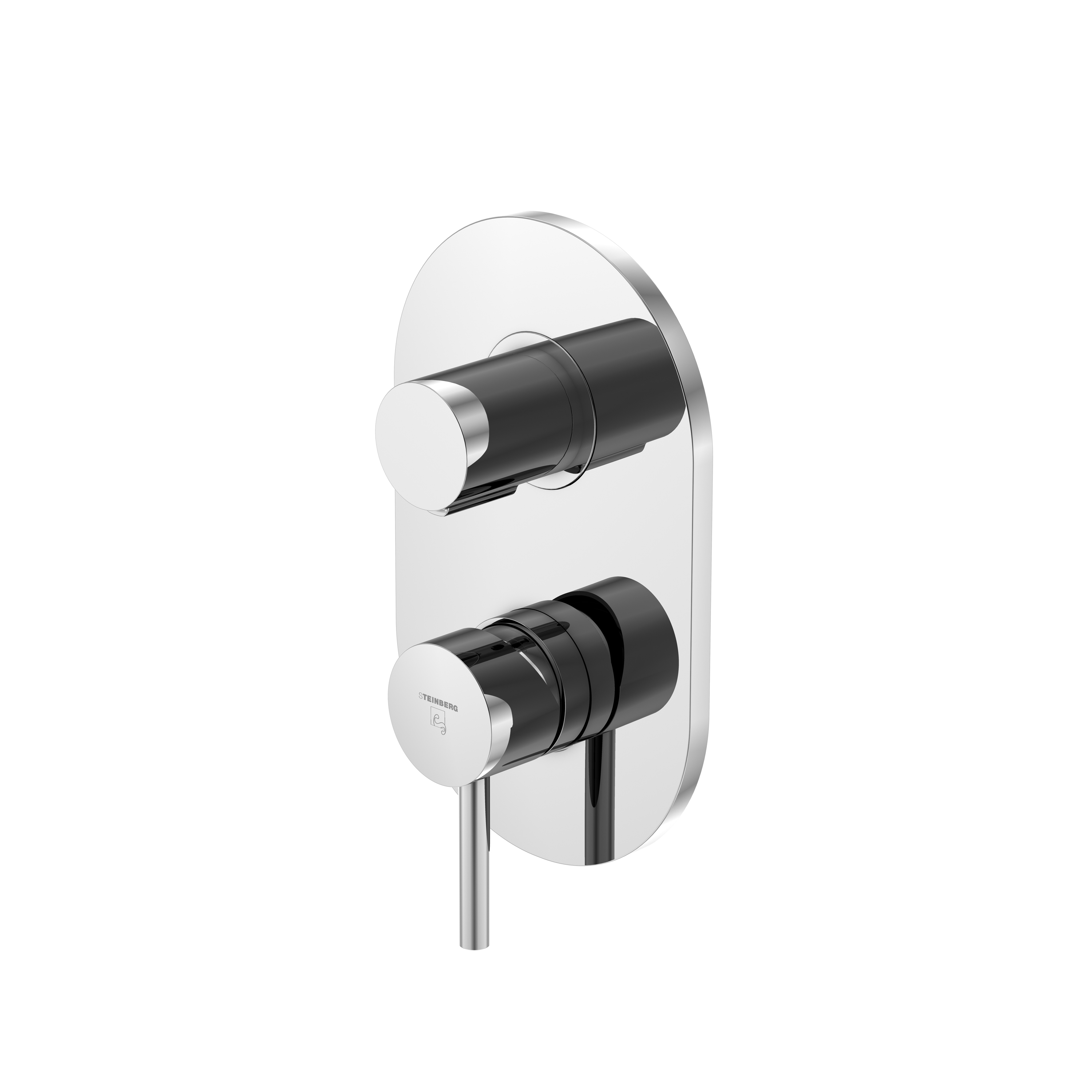 Vertoon produk 100 2202 1 Finish set for single lever shower mixer with integrated 3-way diverter van vervaardiger Steinberg