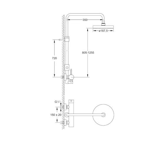 Steinberg - 100 2760 Shower set