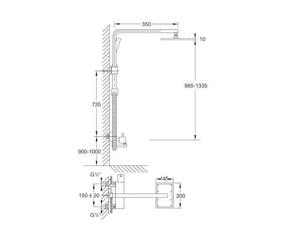 Steinberg - 120 2760 Shower set