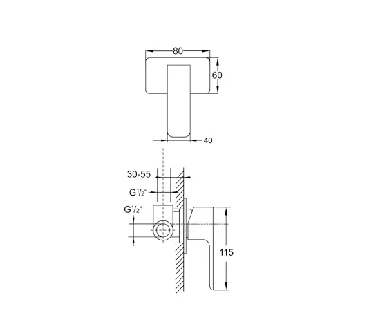 Steinberg - 205 2250 Single lever shower mixer