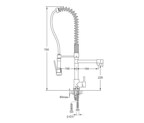 Steinberg - 100 1480 Single lever sink mixer