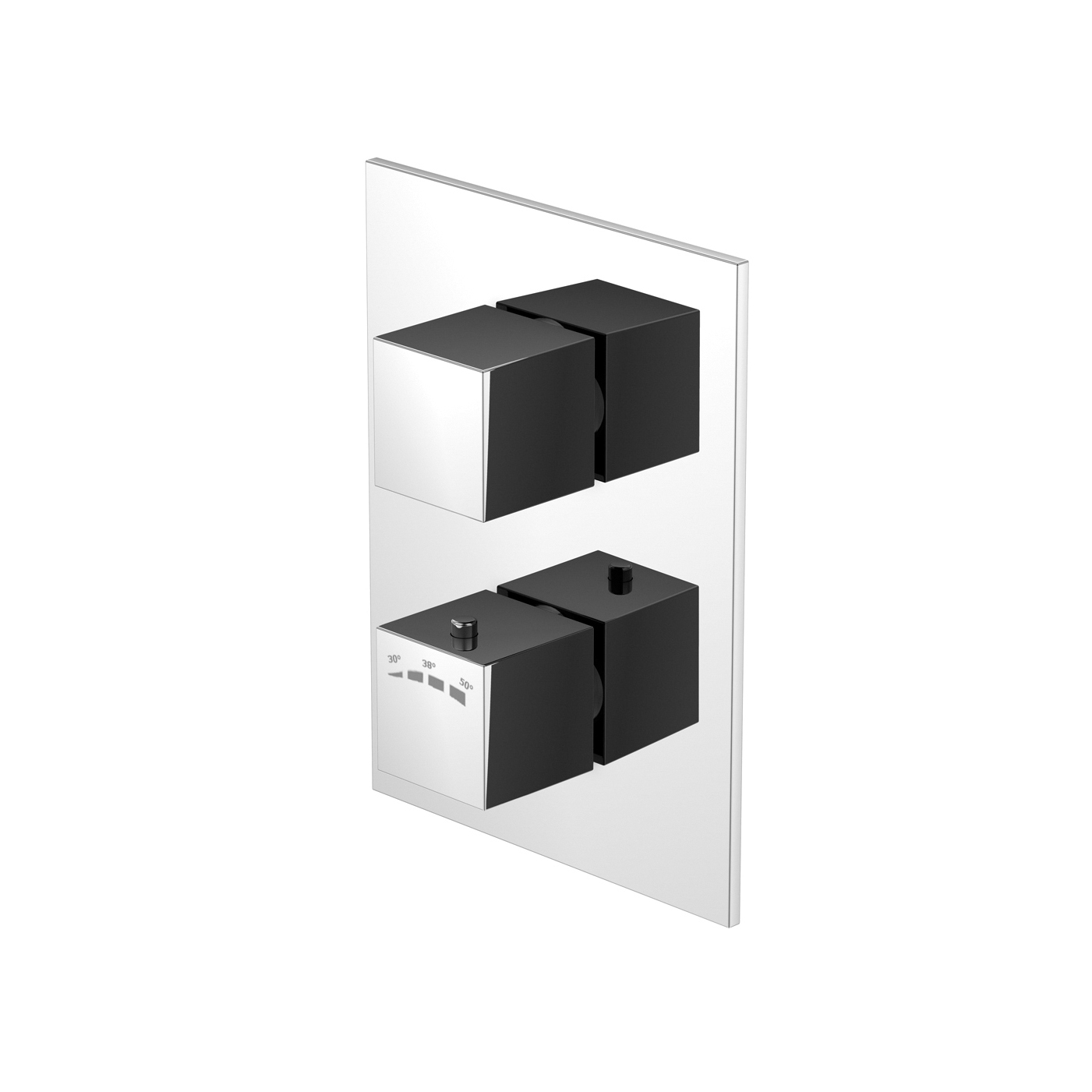 Mostra il prodotto 160 4103 Finish set for concealed thermostatic mixer with temperature and volume control del produttore Steinberg